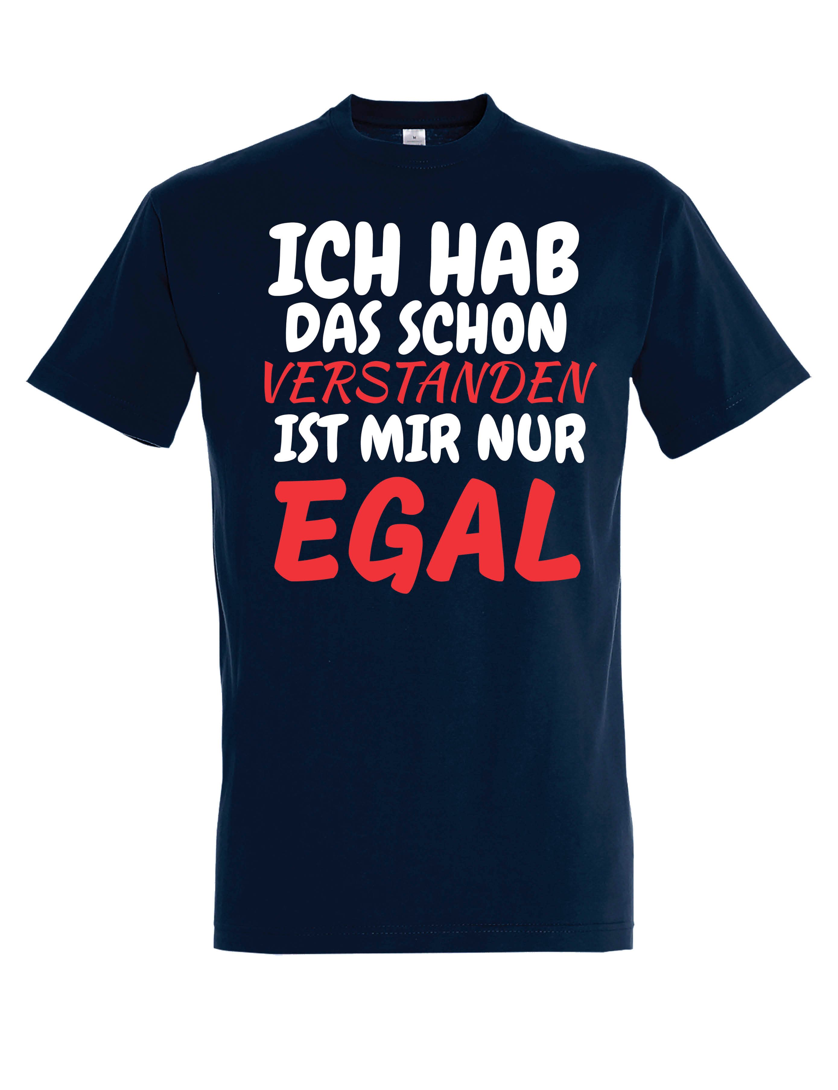 T-Shirt Verstanden Egal Herren T-Shirt mit lustigen Spruch Statement Geschenk