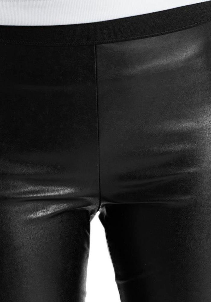 Premium Marc Cain Leggings "Collection Leggings Damenmode Essential" aus schwarz Kunstleder