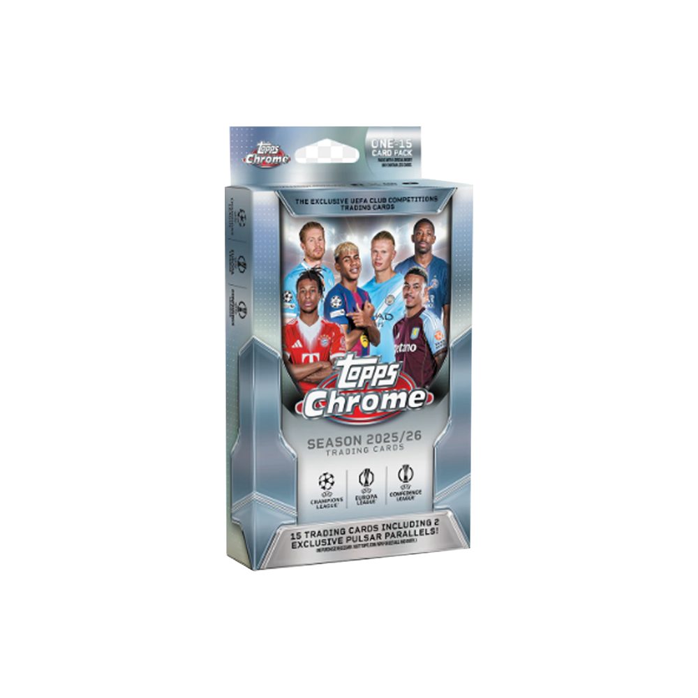 Topps Sammelkarte 2025/26 Topps Chrome UEFA Club Competitions Hanger Box