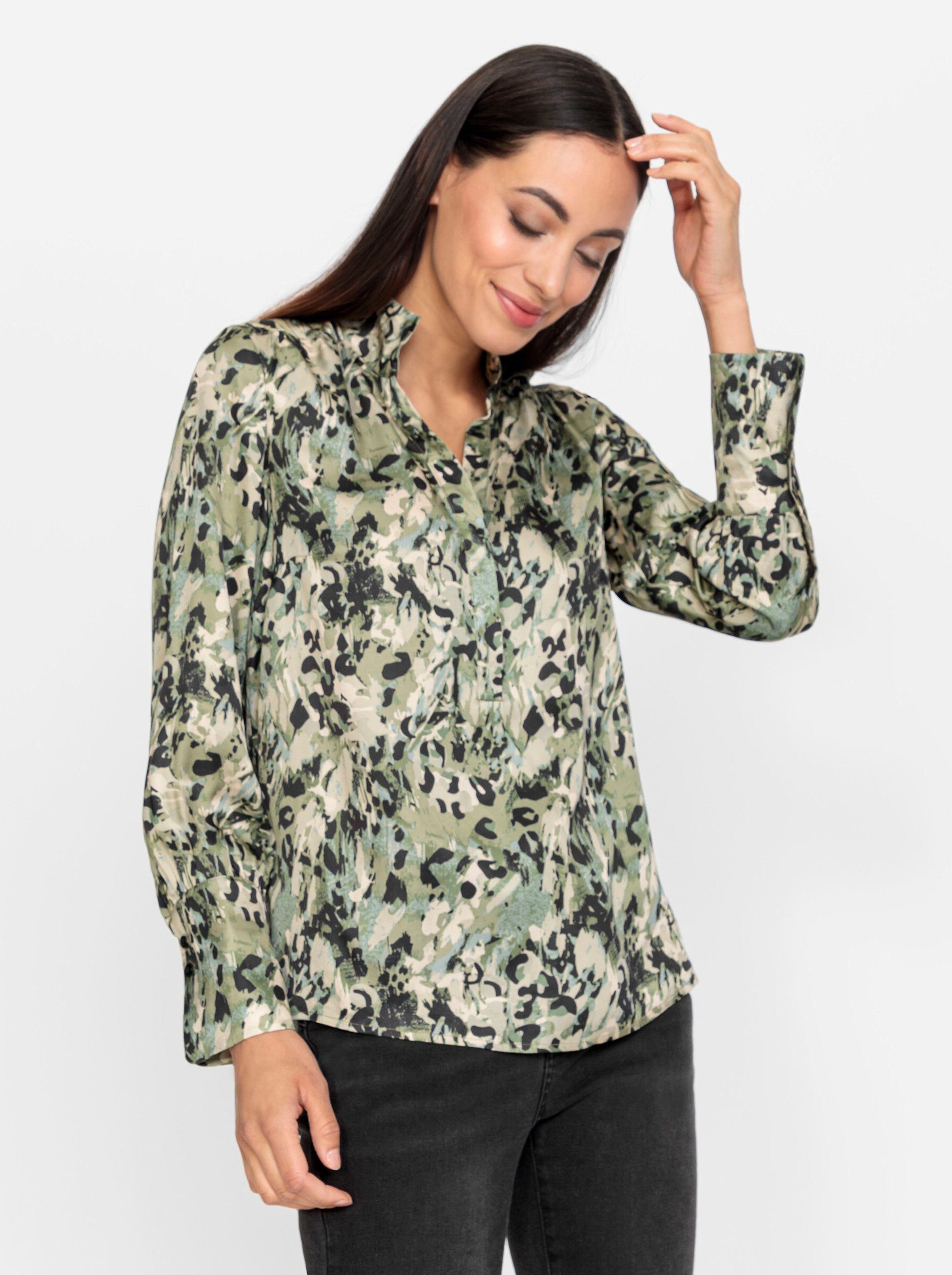 heine Klassische Bluse Druckbluse Langarm