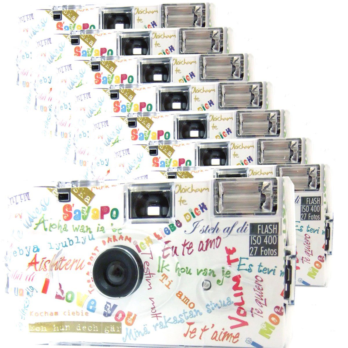 TopShot 8 x Sonderposten Einwegkamera I Mog Di weiß MHD 12.2025 Einwegkamera