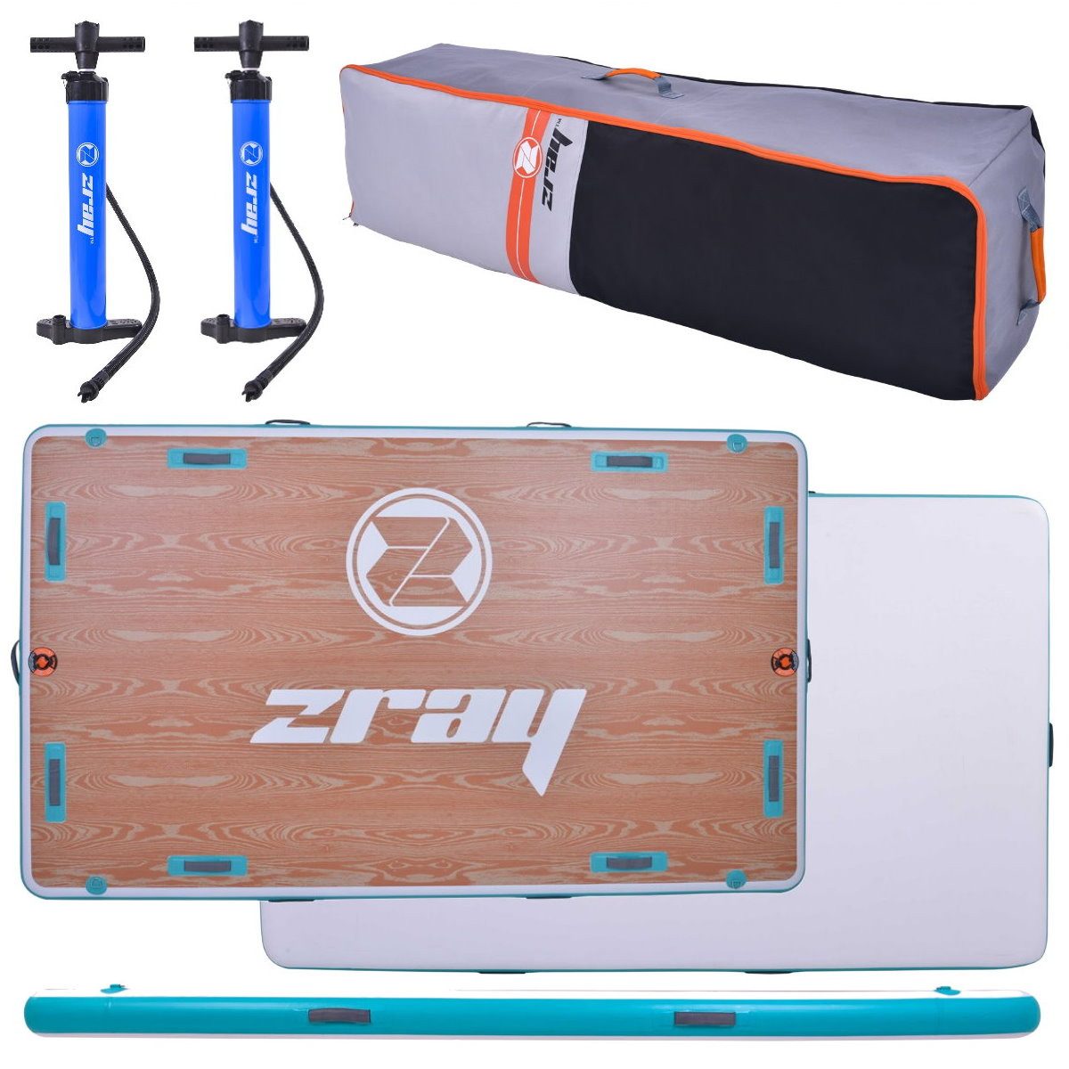 SUP-Board Zray AirDock 10'6 Floating Plattform Badeinsel Boot- Badeplattform