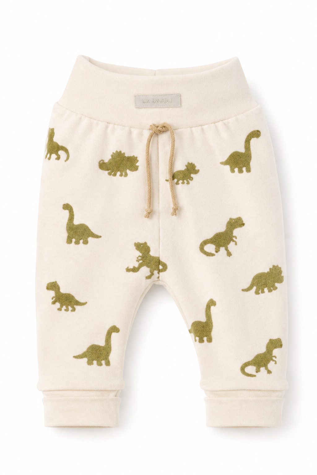La Bortini Schlupfhose Baby Hose neutral Mitwachshose für Neugeborene (Erstlingshose) mit Dinosmuster, 44 46 50 55 62 68 74 80 86 92