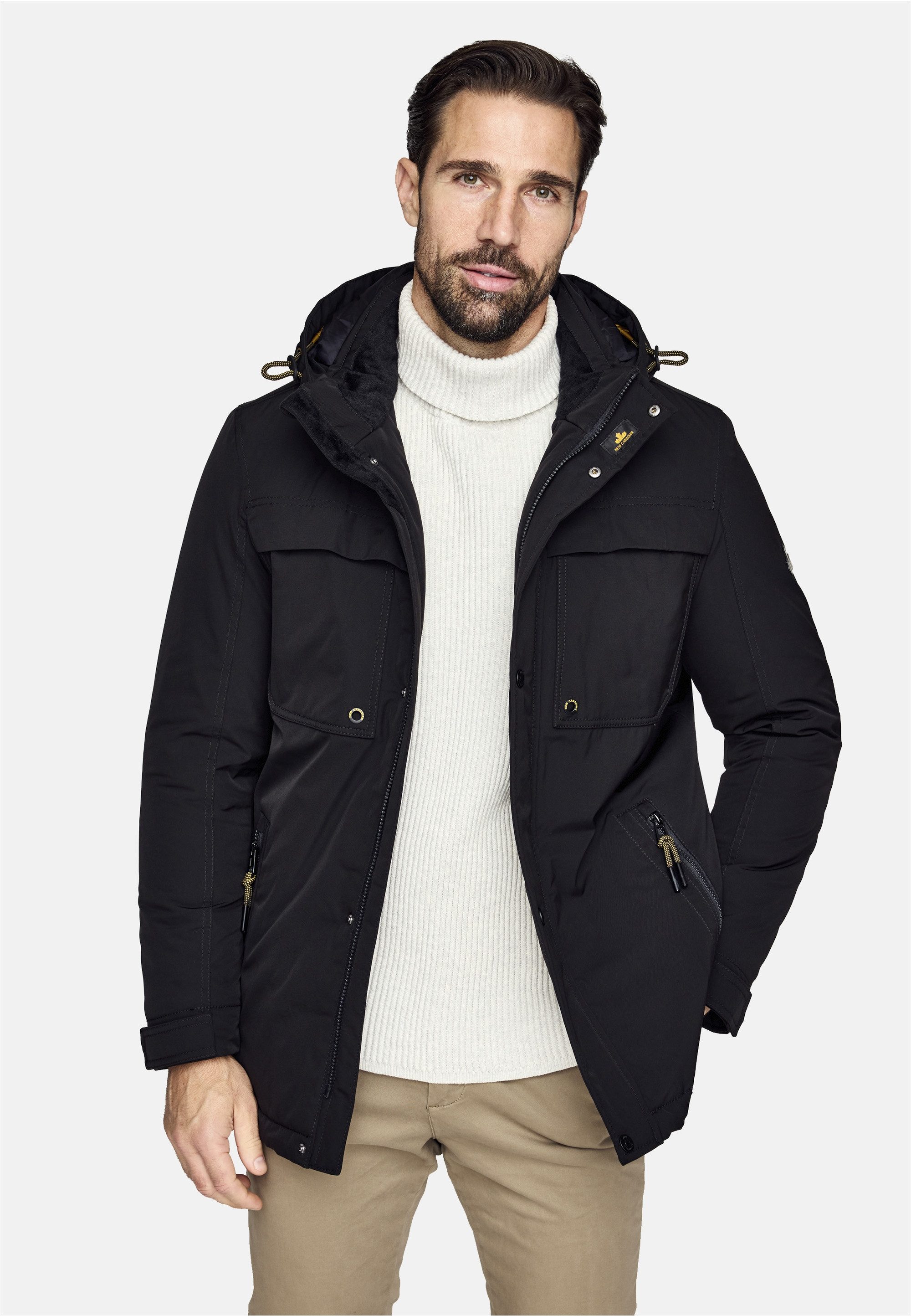 New Canadian Outdoorjacke CO-3 mit Fleece-Einsatz am Innenkragen günstig online kaufen
