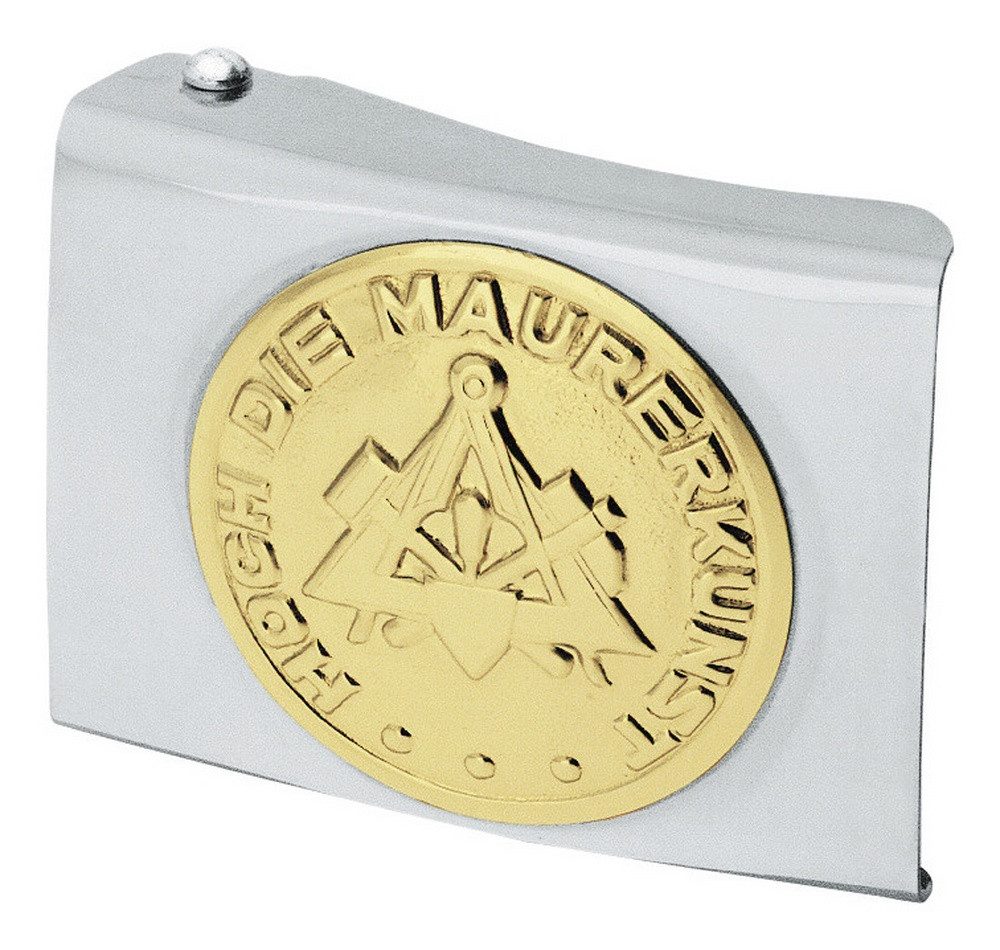 FHB Ledergürtel Koppelschloss Gregor Maurer, silber