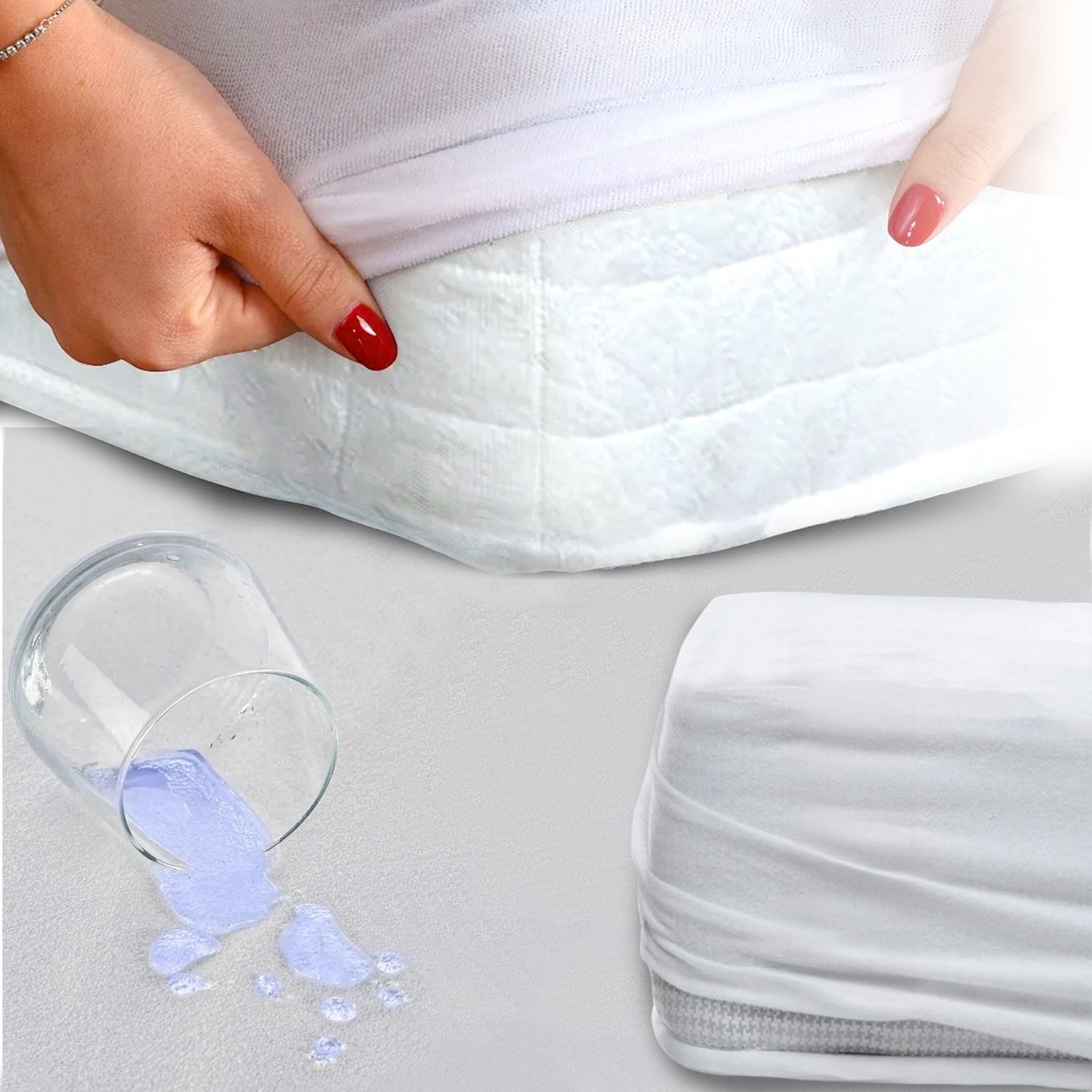 Inkontinenzauflage Wasserdichter Matratzenschoner Matratzenauflage Nässeschutz Eve Textile GmbH, Wasserdicht, Auflage, Rundumgummizug, Elastisch, Matratzen, Schoner