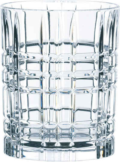 Nachtmann Whiskyglas Square, Kristallglas, Made in Germany, 345 ml, 4-teilig