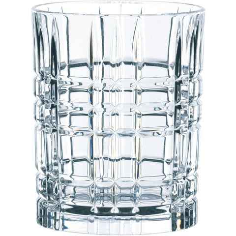Nachtmann Whiskyglas Square, Kristallglas, Made in Germany, 345 ml, 4-teilig