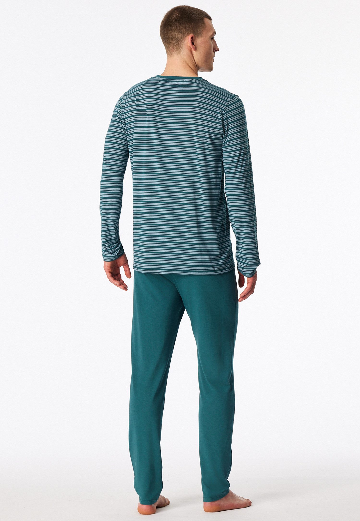 Schiesser Pyjama Schlafanzug lang