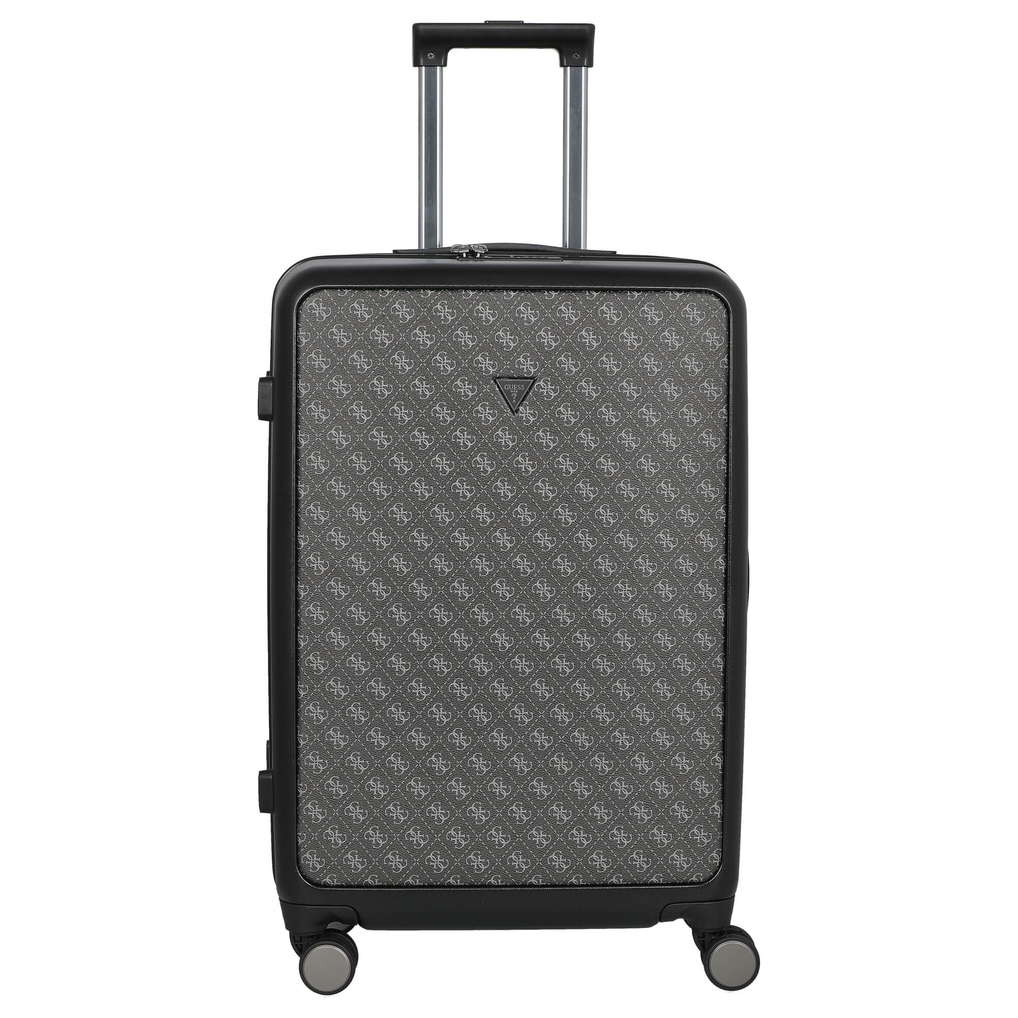 Guess Koffer Verona - 4-Rollen-Trolley M 67 cm (dark black), 4 Rollen Rollen