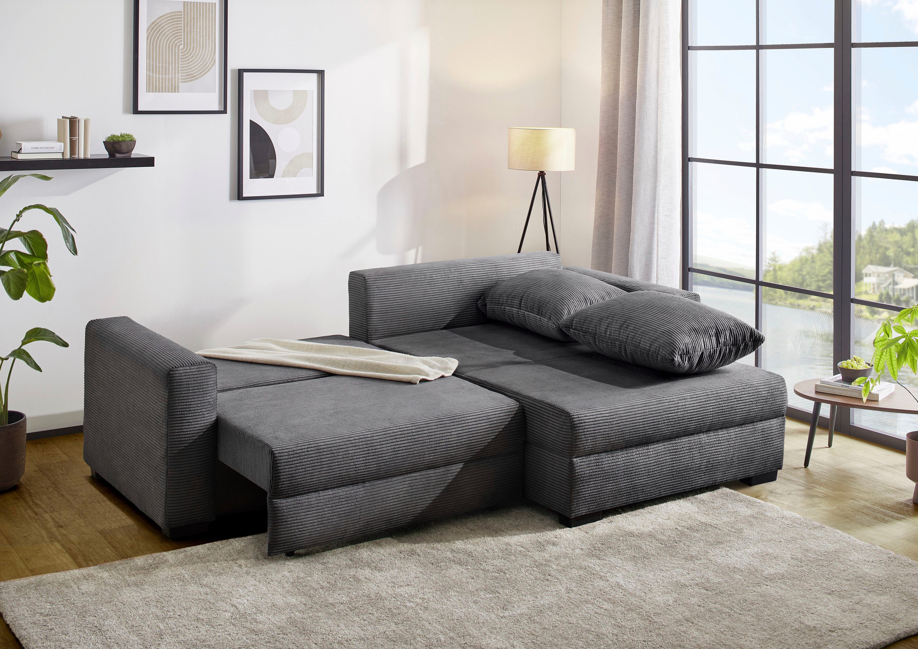 Jockenhöfer Gruppe Ecksofa Elmau, inklusive Bettfunktion,Bettkasten,Ottoman günstig online kaufen