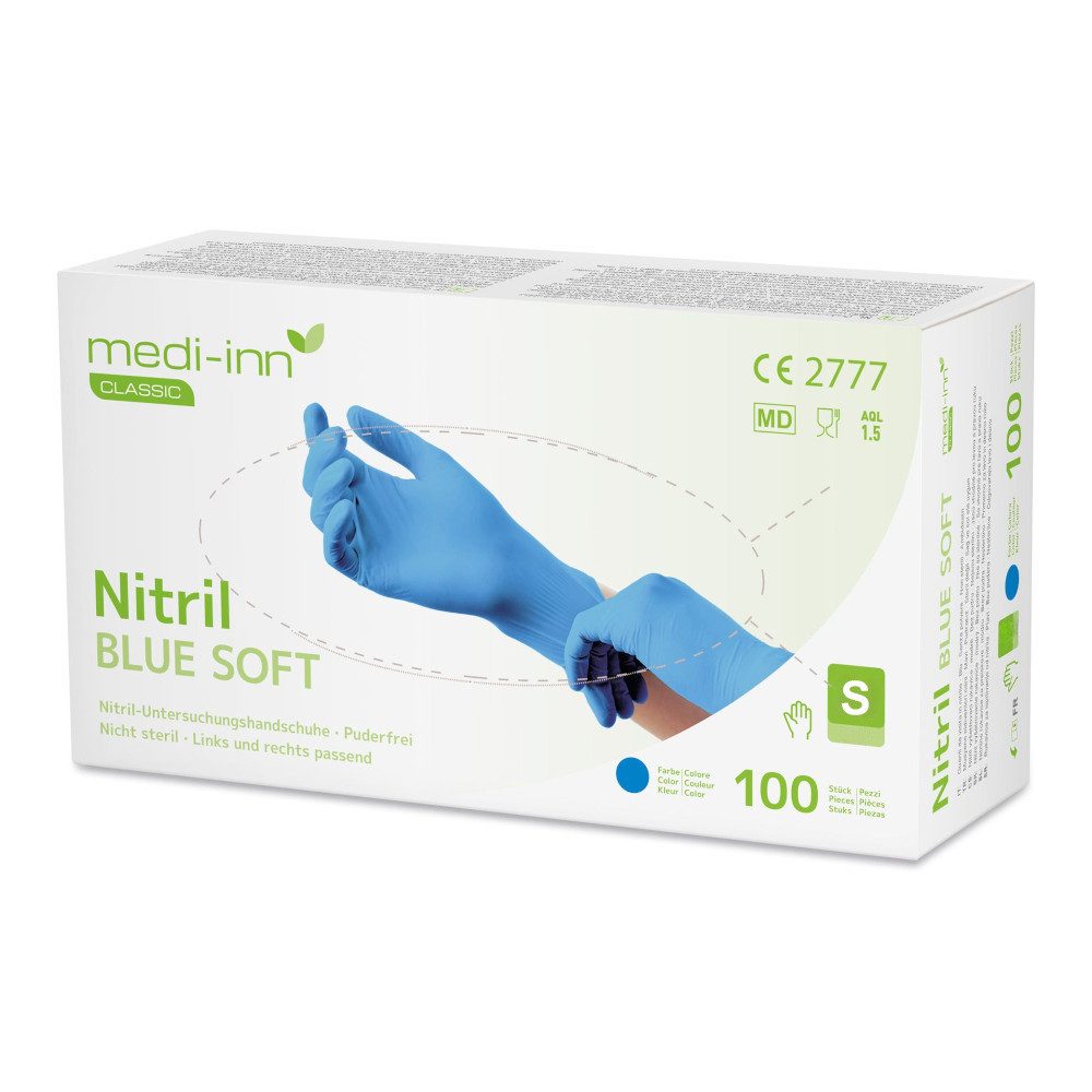 Nitril-Handschuhe Nitril blue soft Einmalhandschuhe blau puderfrei