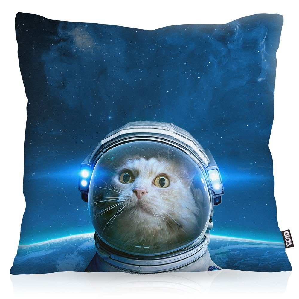 VOID Kissenbezug, Space Cat Outdoor Indoor galaxie hipster katze meme astro günstig online kaufen
