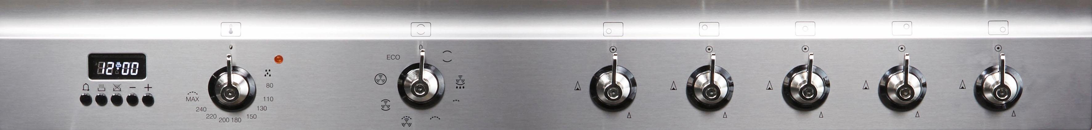 Smeg Gas-Standherd SCD90MFX9-1, mit Backauszug