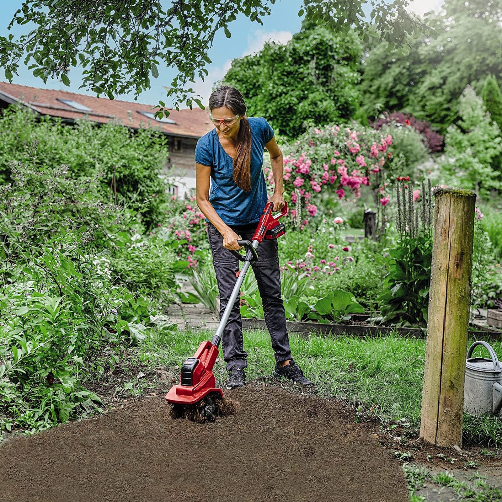 Thumbnail - Einhell Gartenhacke Einhell Akku Bodenhacke GE-CR 18/20 Li E-Solo, 20 cm Arbeitsbreite, mit elektronische Drehzahlreguli...