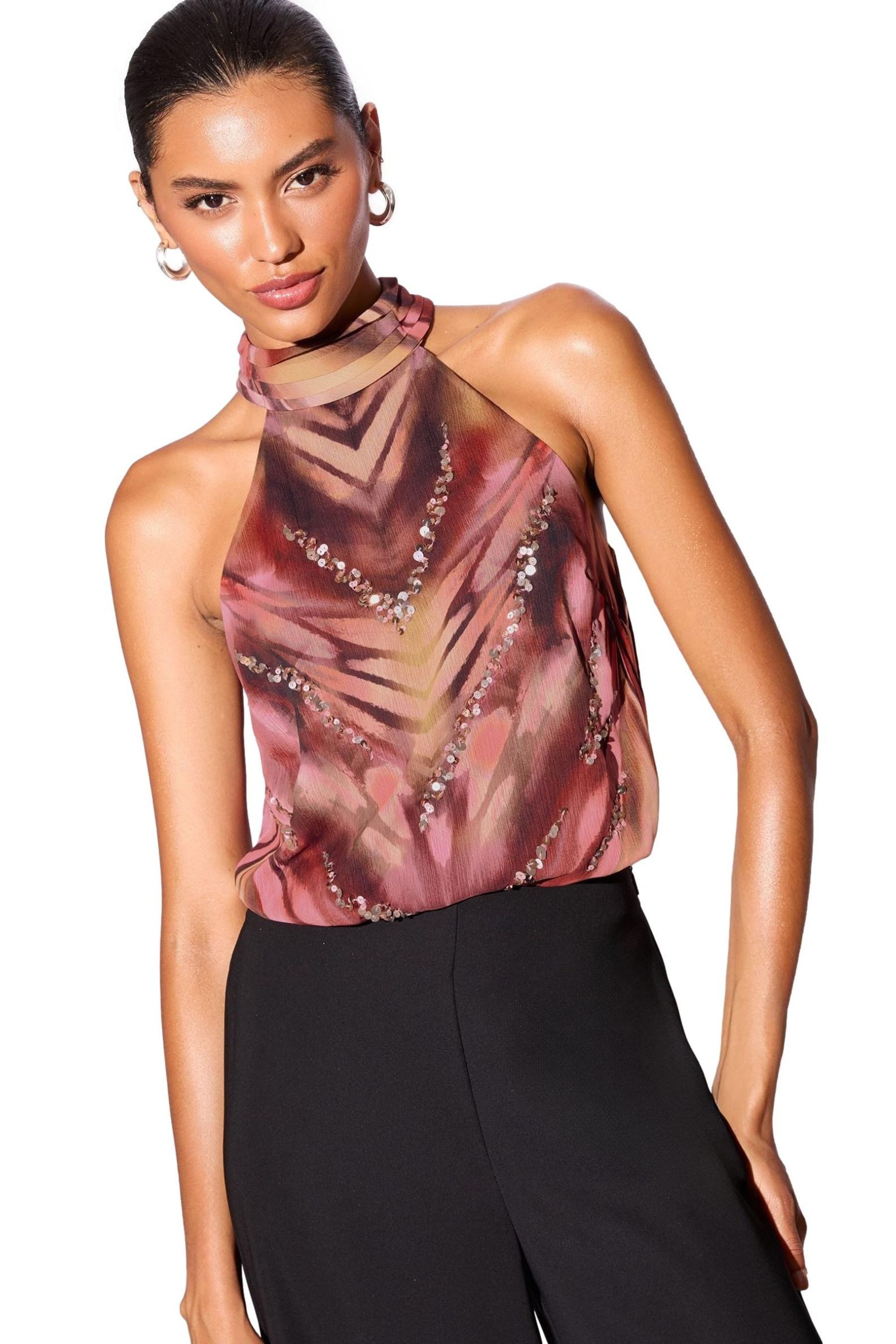 LIPSY Trägertop Lipsy Neckholder-Top, Regular (1-tlg)