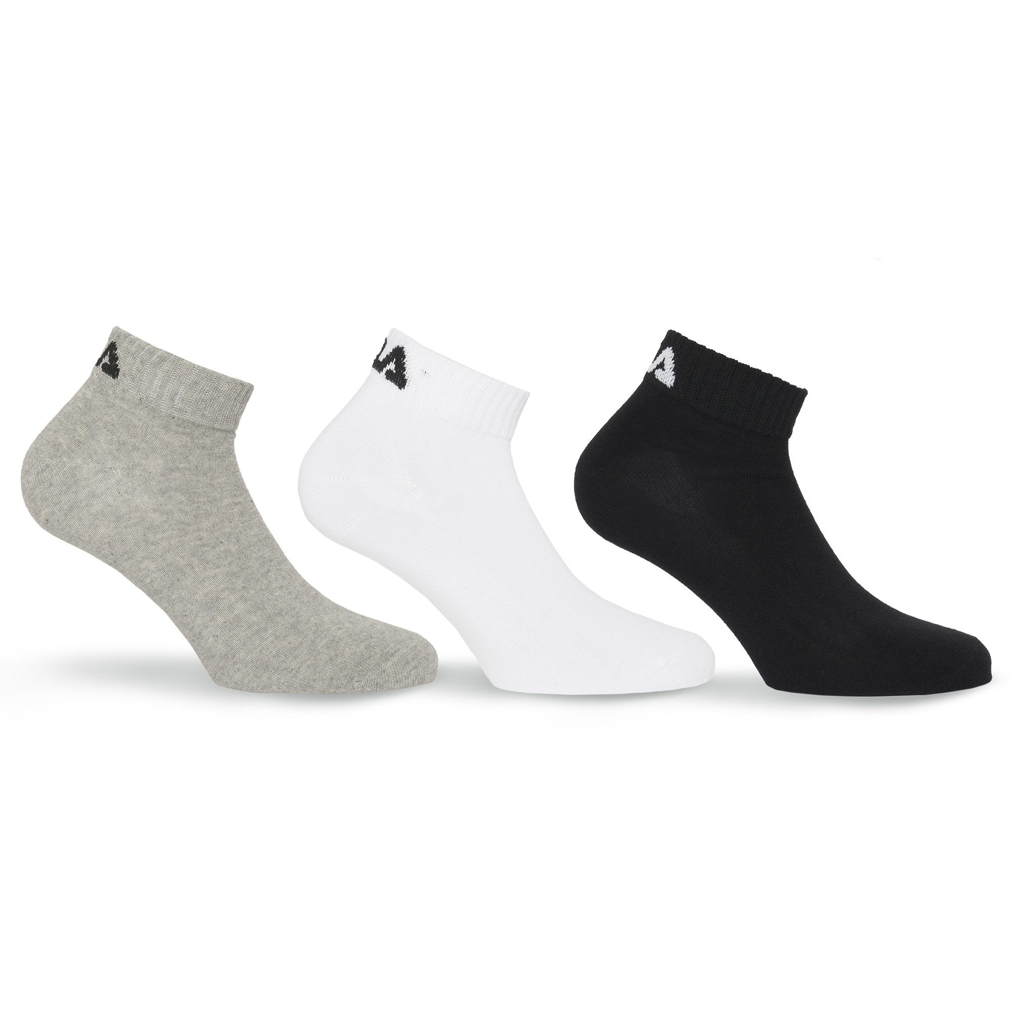 Fila Kurzsocken UNISEX INVISIBLE PLAIN SOCKS (3-Paar) mit Logostickerei