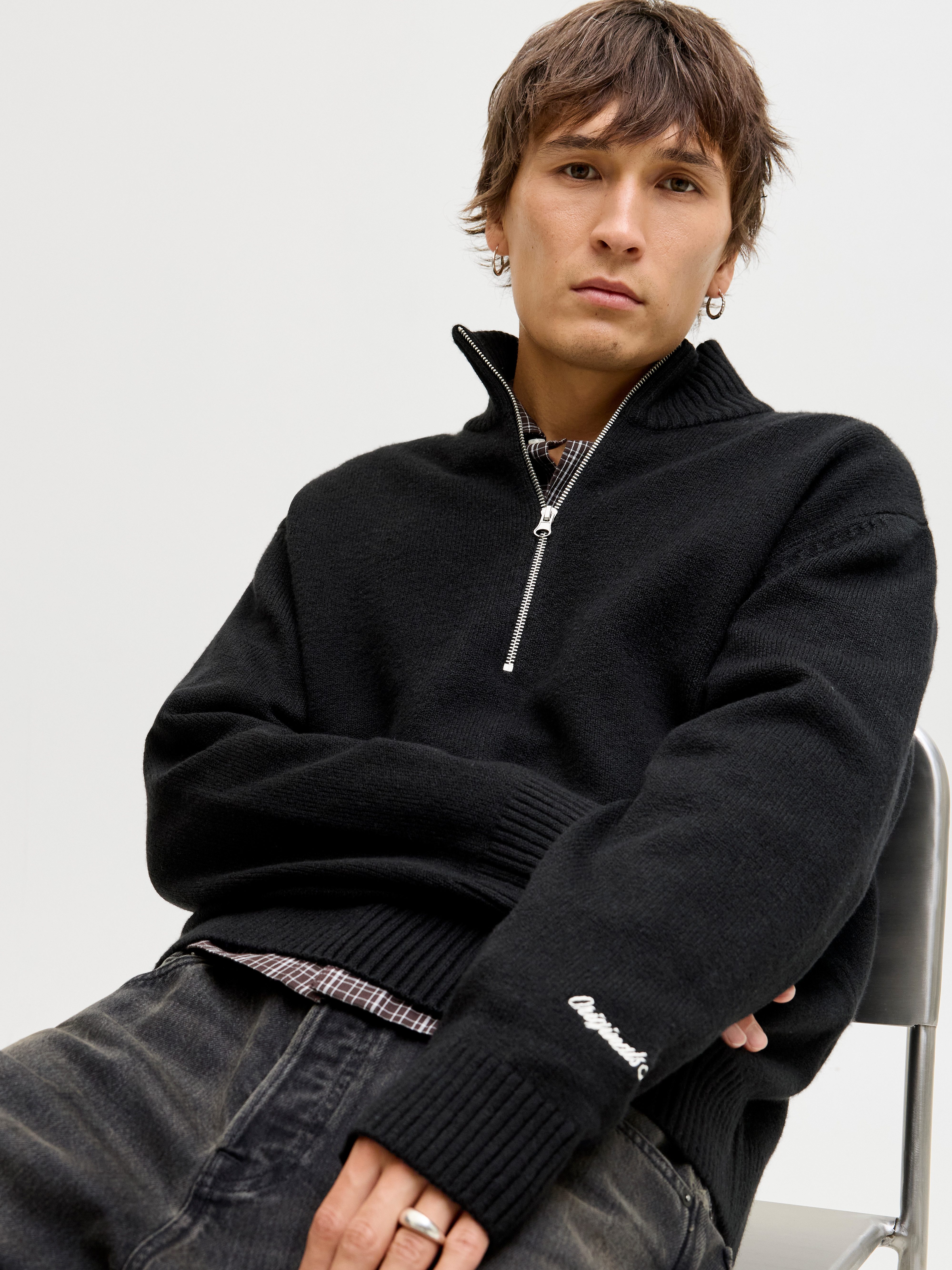 Jack & Jones Troyer JORNORREBRO KNIT HALF ZIP SN