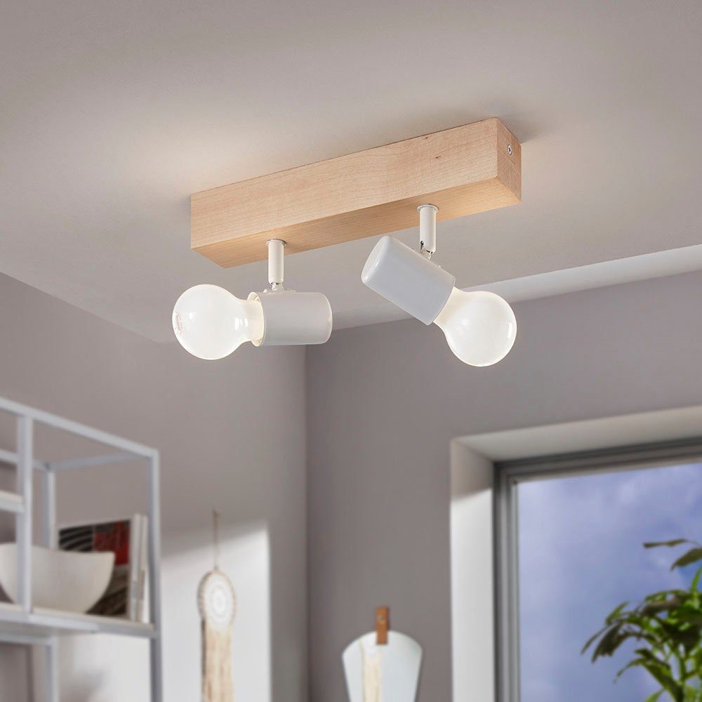 EGLO Deckenspot TOWNSHEND 3, ohne Leuchtmittel, Spot, Schlafzimmer, Flurlampe, L30 x B5 cm, 2X60W exkl.