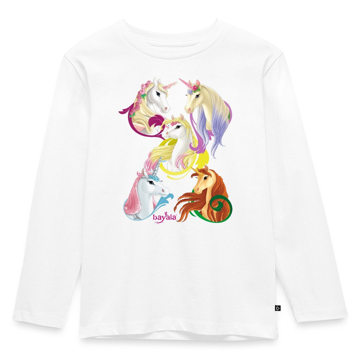 T-Shirt Schleich Bayala Einhörner und Pegasuspferde Kinder Premium Langarmshir