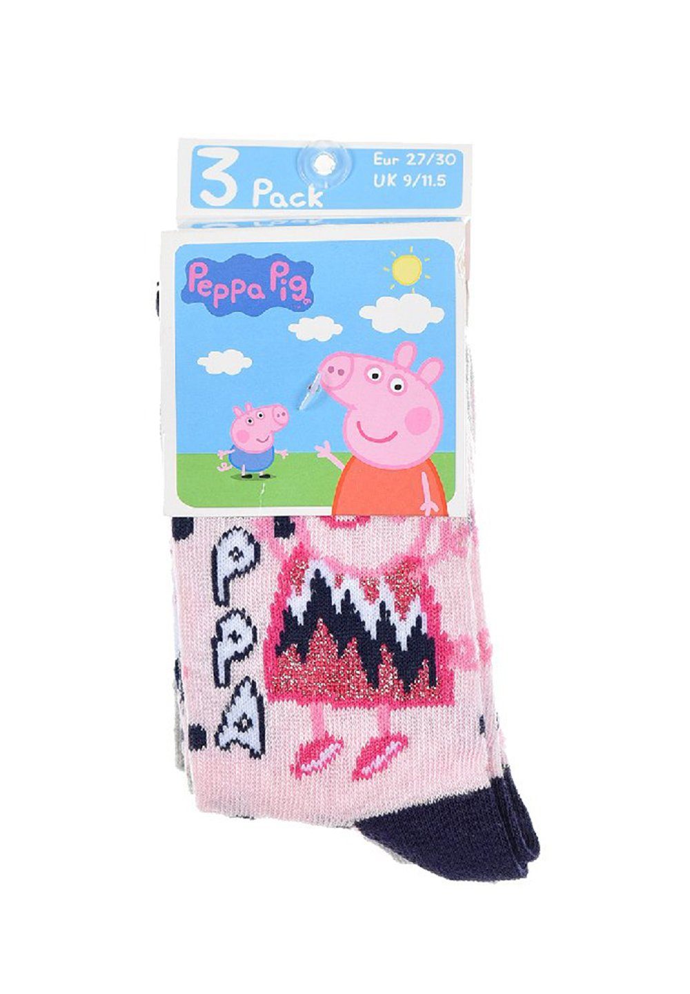 Socken Mädchen Paket Socken Strümpfe (6-Paar) Wutz Peppa Peppa Pig Kinder