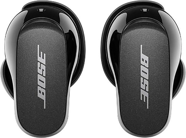 black mit II Musik, Bose Steuerung und kabellose Noise-Cancelling, In-Ear-Kopfhörer (Freisprechfunktion, wireless Earbuds In-Ear-Kopfhörer Klang) QuietComfort® personalisiertem integrierte Lärmreduzierung Bluetooth, Anrufe für