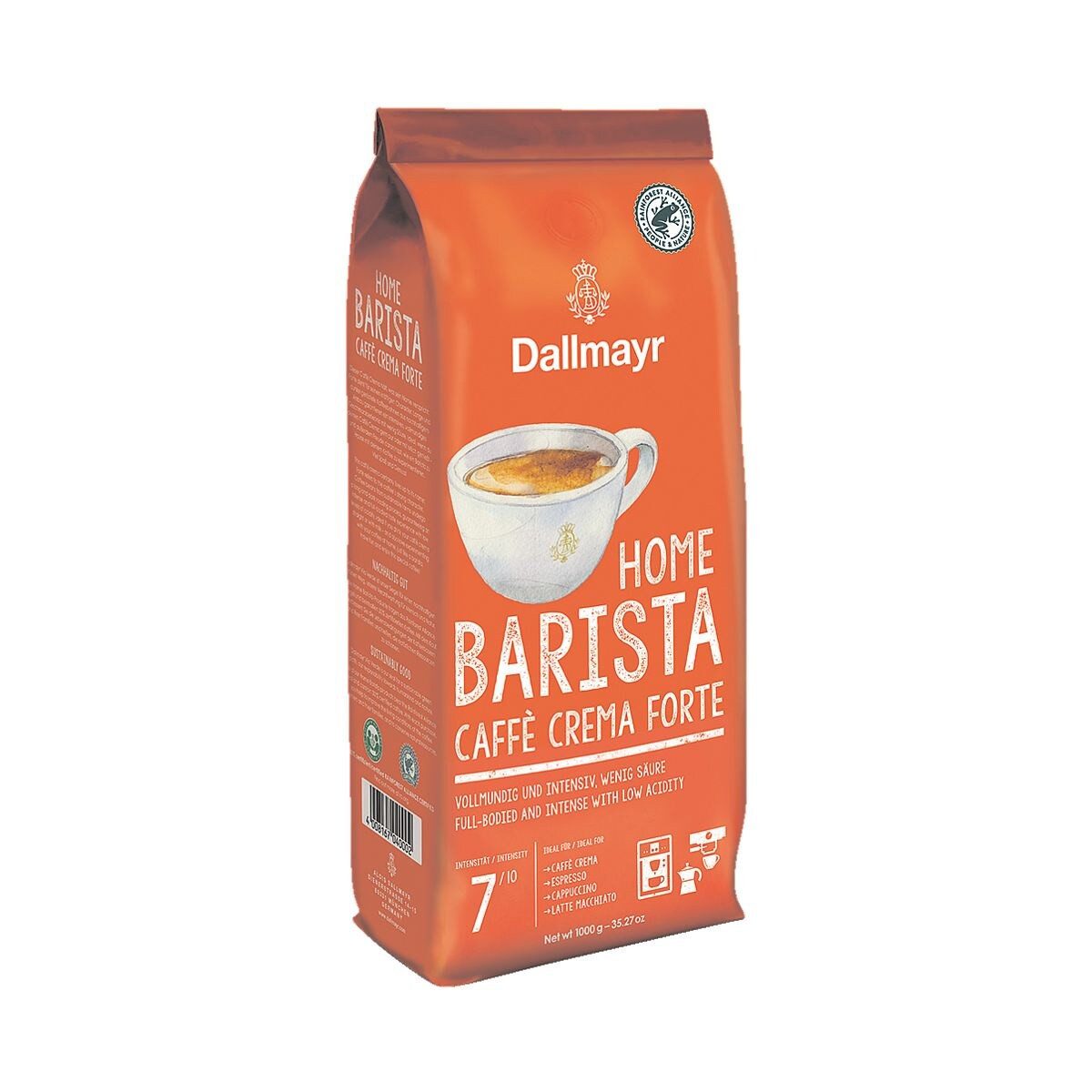 DALLMAYR Kaffee Caffè Crema Forte, 1000 g, ganze Bohnen