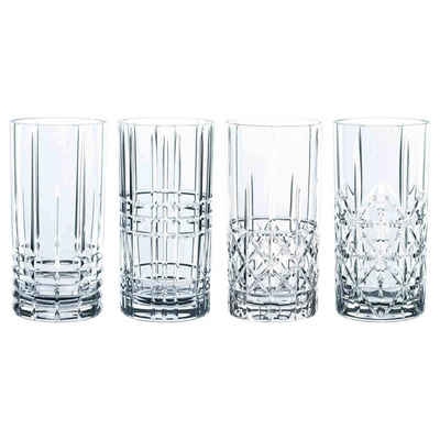 Nachtmann Longdrinkglas Highland Longdrinkgläser 445 ml 4er Set, Glas