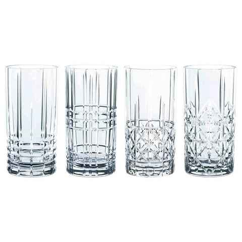 Nachtmann Longdrinkglas Highland Longdrinkgläser 445 ml 4er Set, Glas