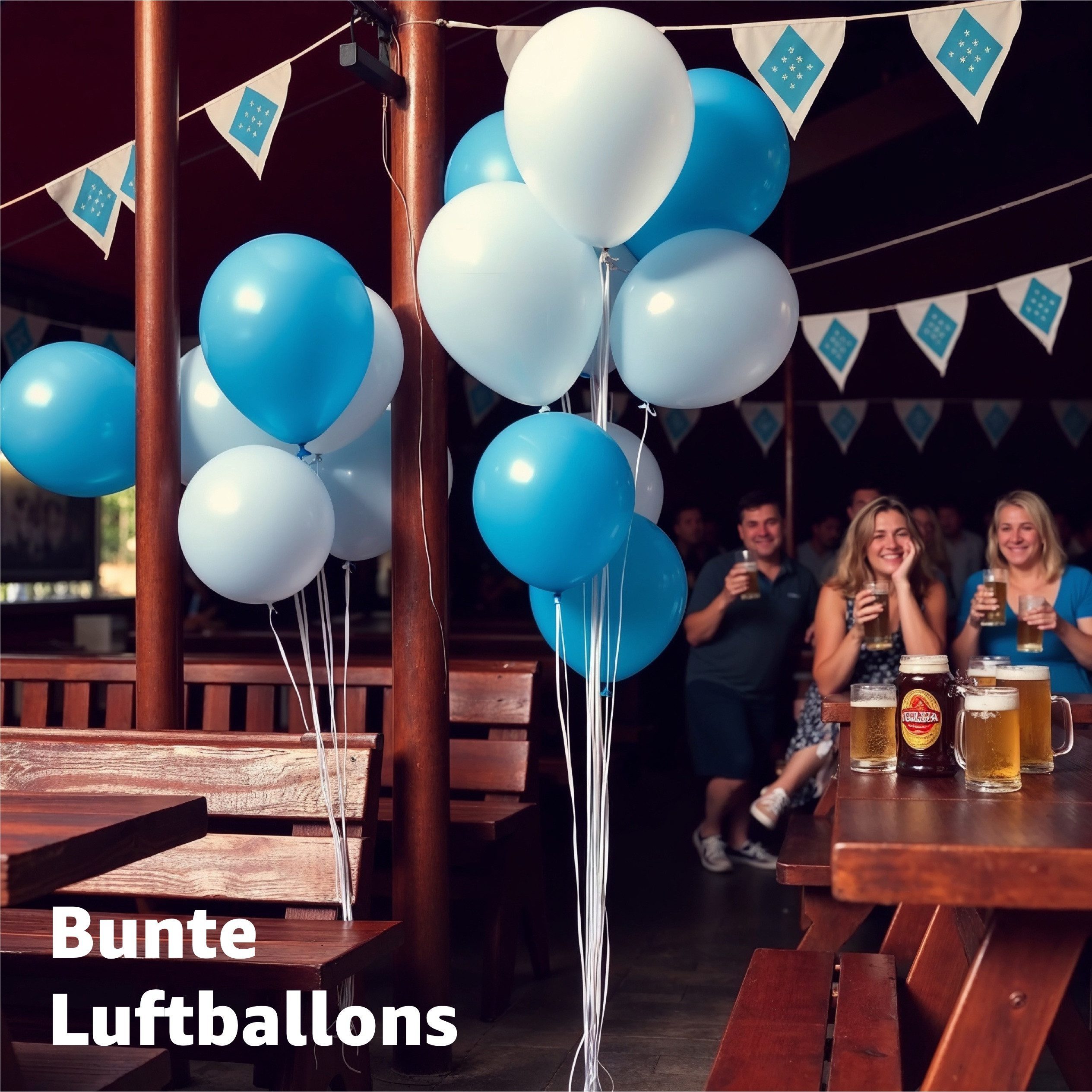 Dekotalent® Hängedekoration Banner XXL Wimpel - Wiesn Deko Dekoration (Set, 1 St., 1x Banner zum Aufhängen), Einfache Montage / Wetterfest