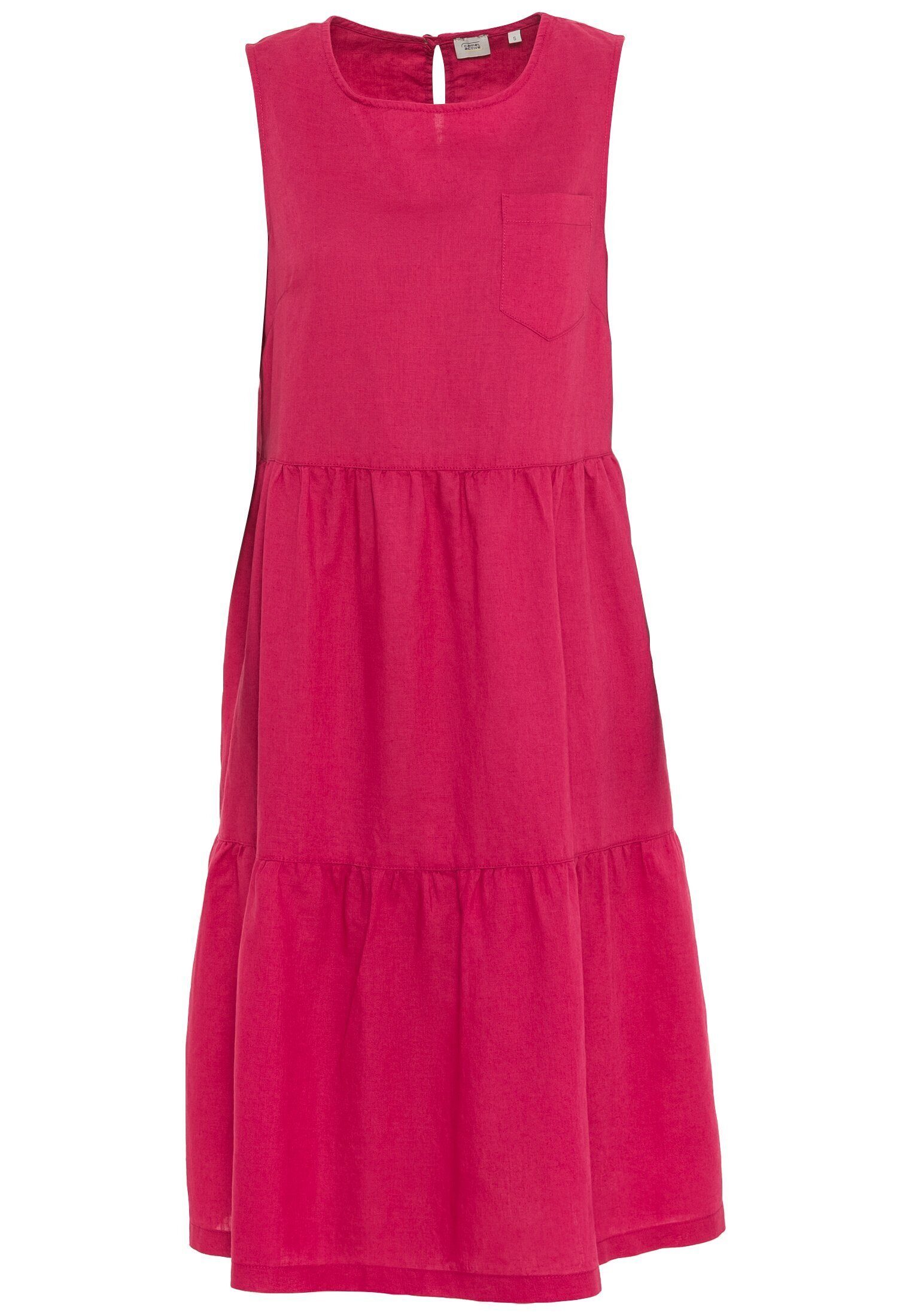 camel active Sommerkleid aus Leinenmix Pink