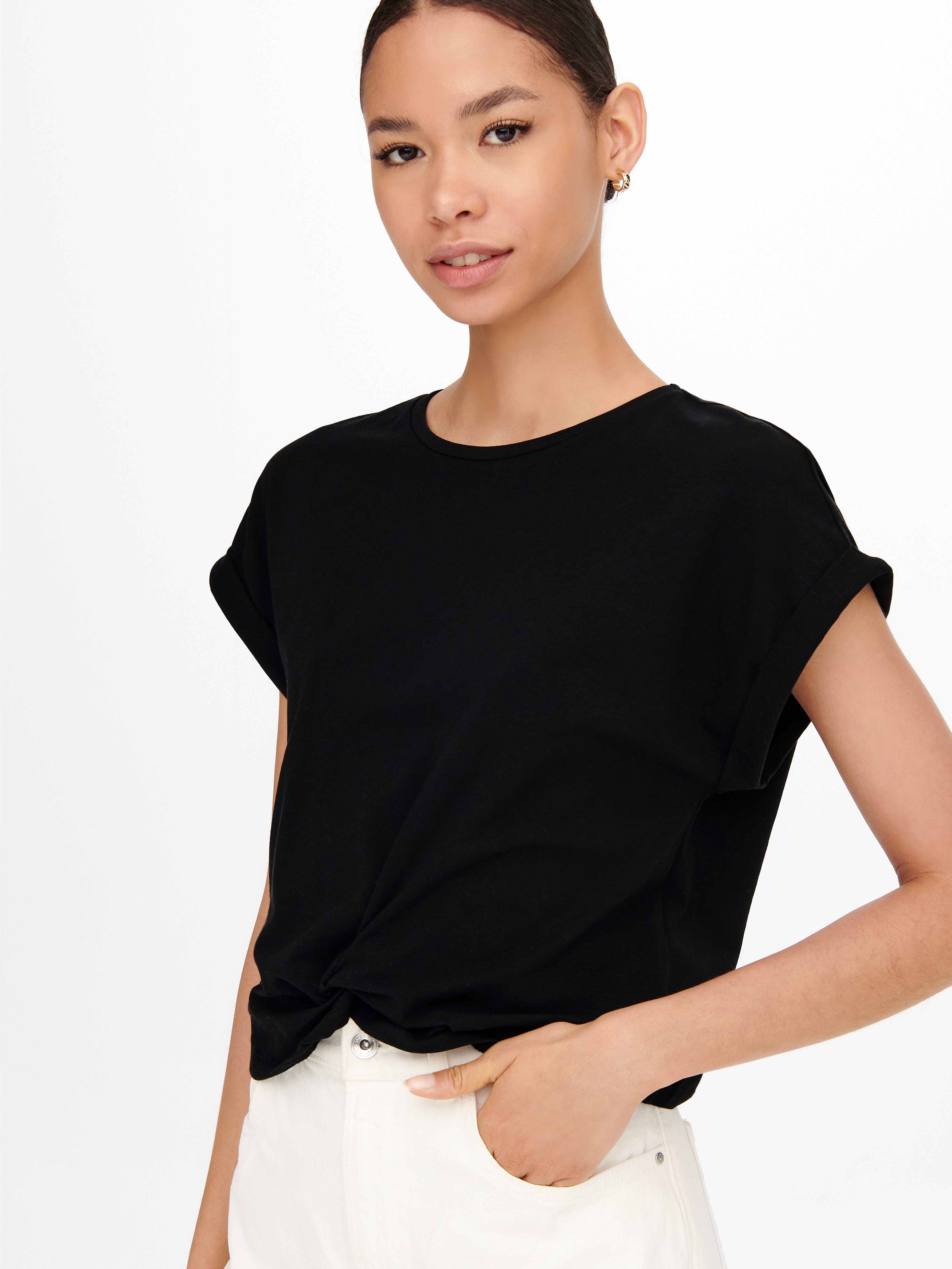 ONLY Kurzarmshirt ONLREIGN S/S KNOT TOP günstig online kaufen
