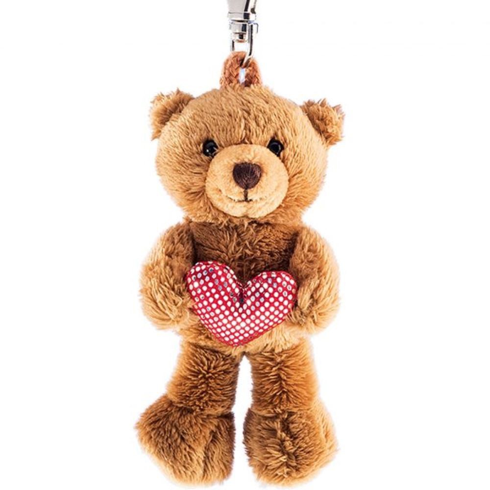 Schaffer® Kuscheltier Schaffer Schlüsselanhänger Teddy+Herz 12 cm