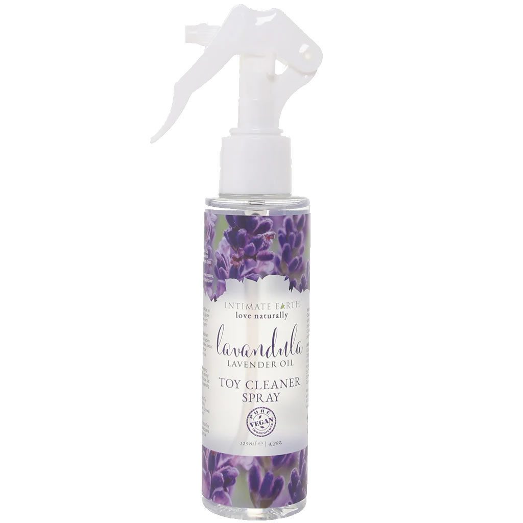 Intimate Earth Lavandula Toy-Reiniger (Flasche mit, [1-St. veganes und biologisches Reinigungsspray für Liebesspielzeuge)