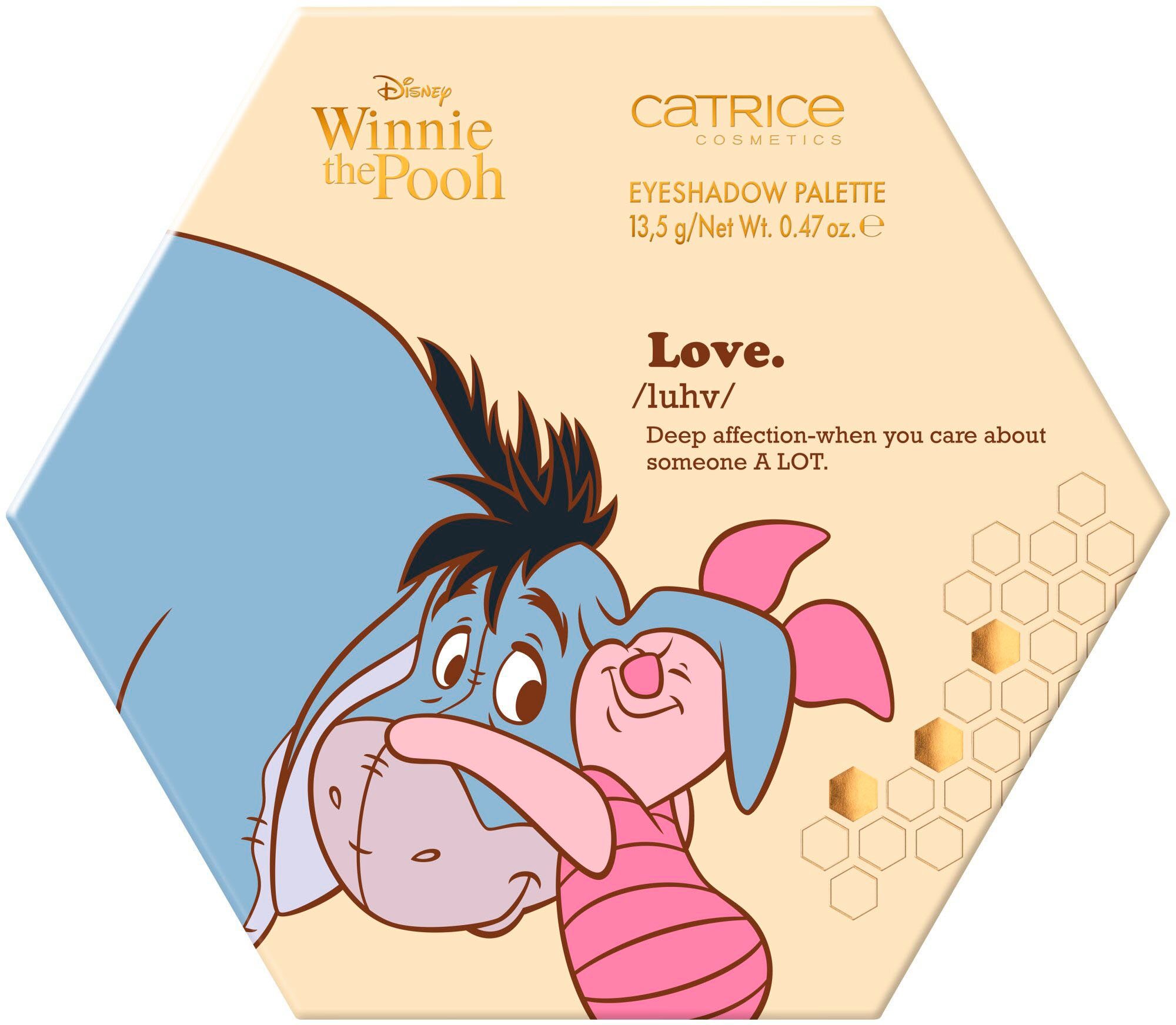 Catrice Lidschatten-Palette mit Pooh abgestimmten Palette, Disney vegan the Eyeshadow 15 Winnie Augen-Make-Up Shades