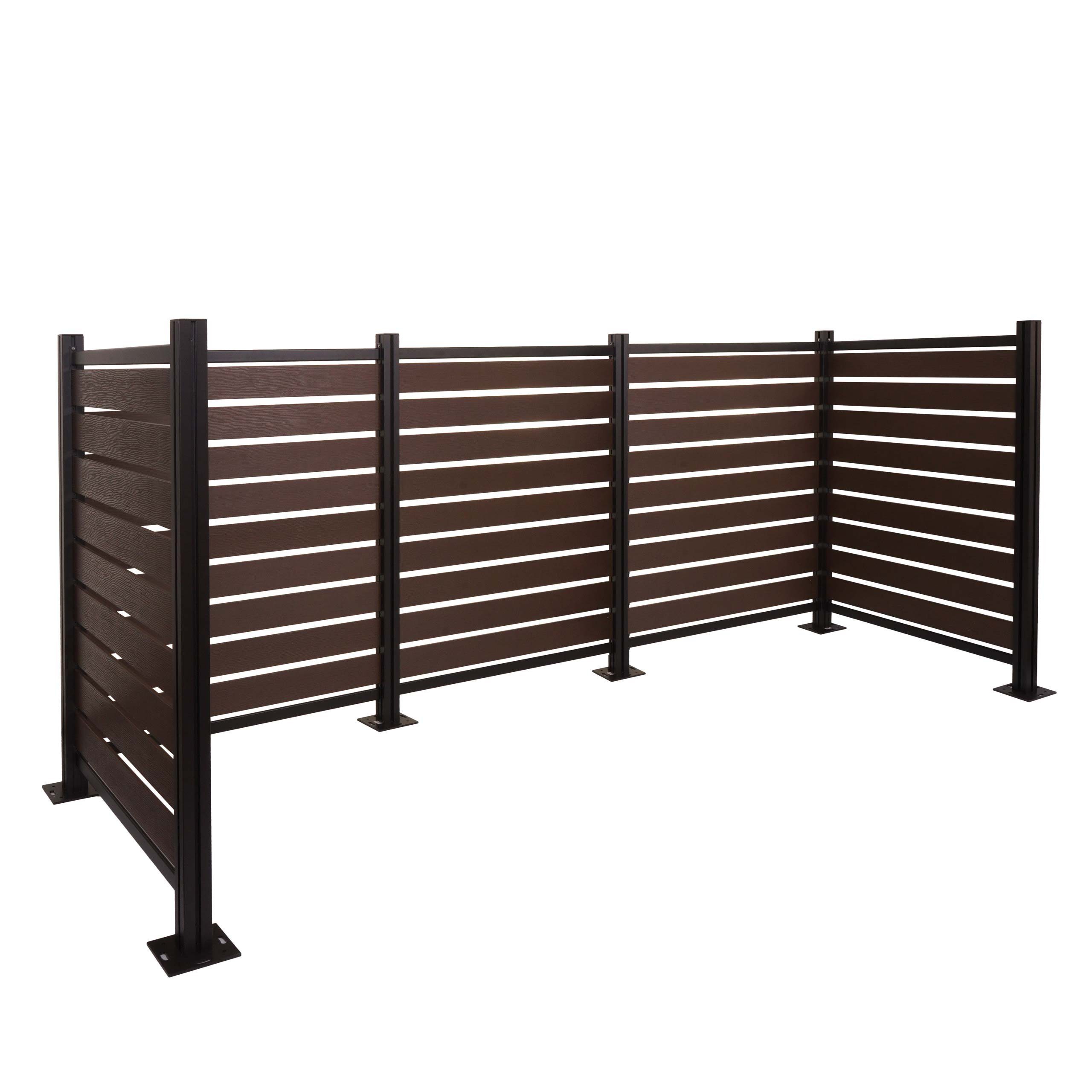 MCW Mülltonnenbox MCW-K57-4 (5 St), Beliebig erweiterbar, Einfache Montage (Stecksystem)