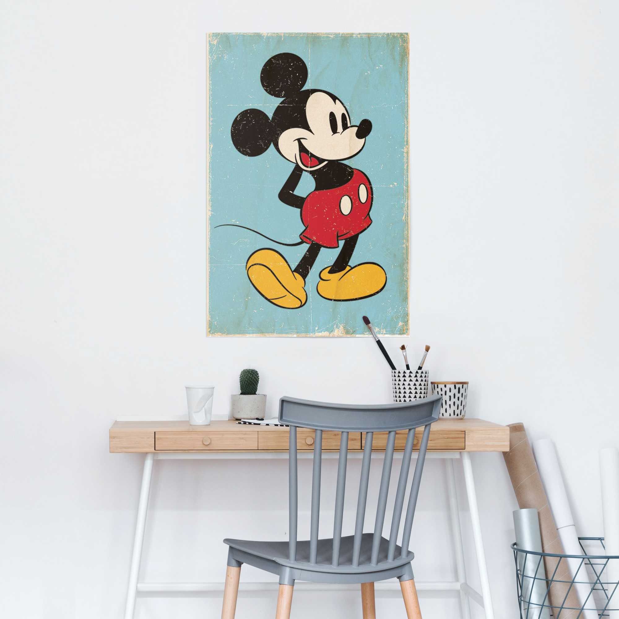 Poster St) Reinders! retro, Mouse Mickey (1