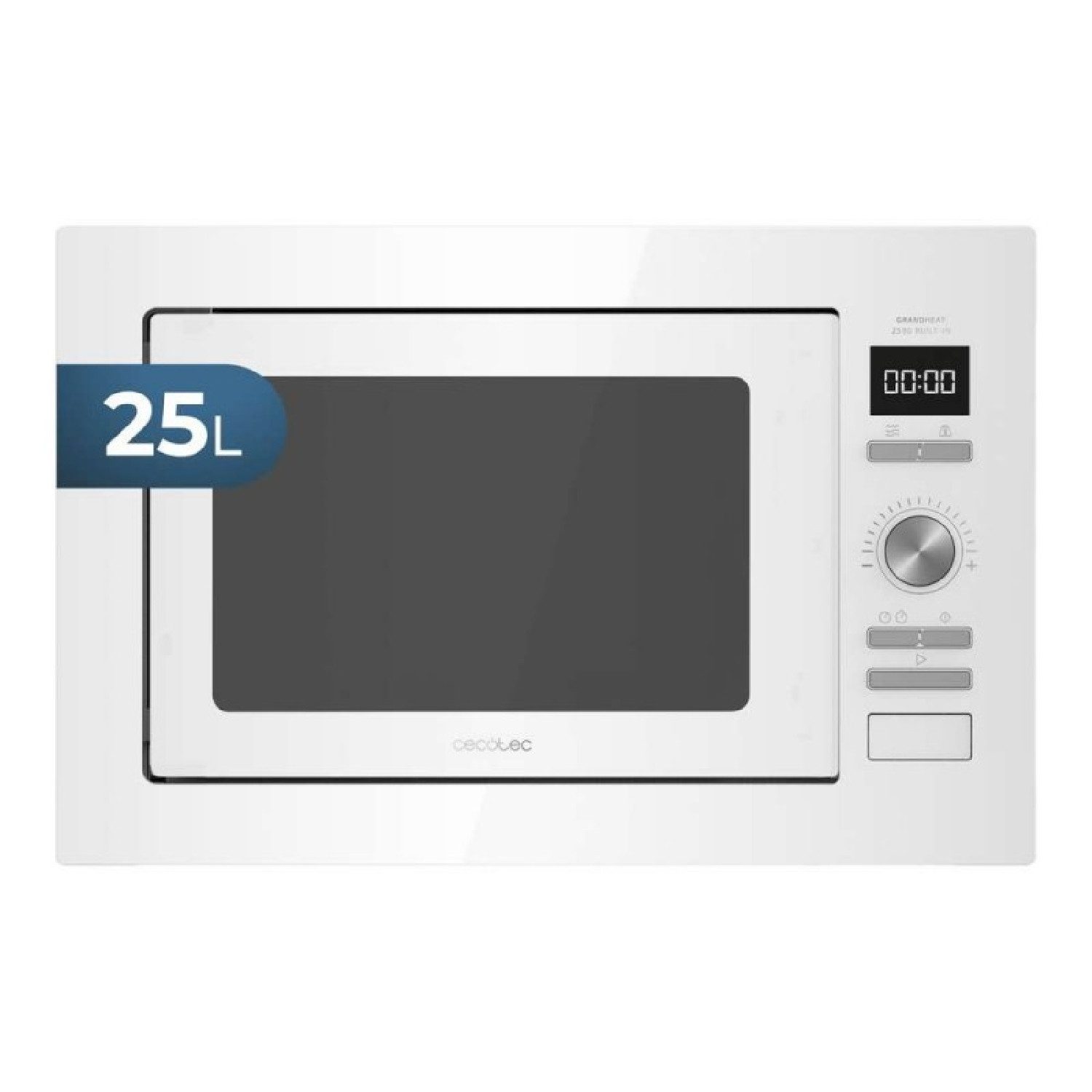 Cecotec Mikrowelle Grandheat 2590 Built-In White, 1, 25 l, Grandheat 2590 Built-In White