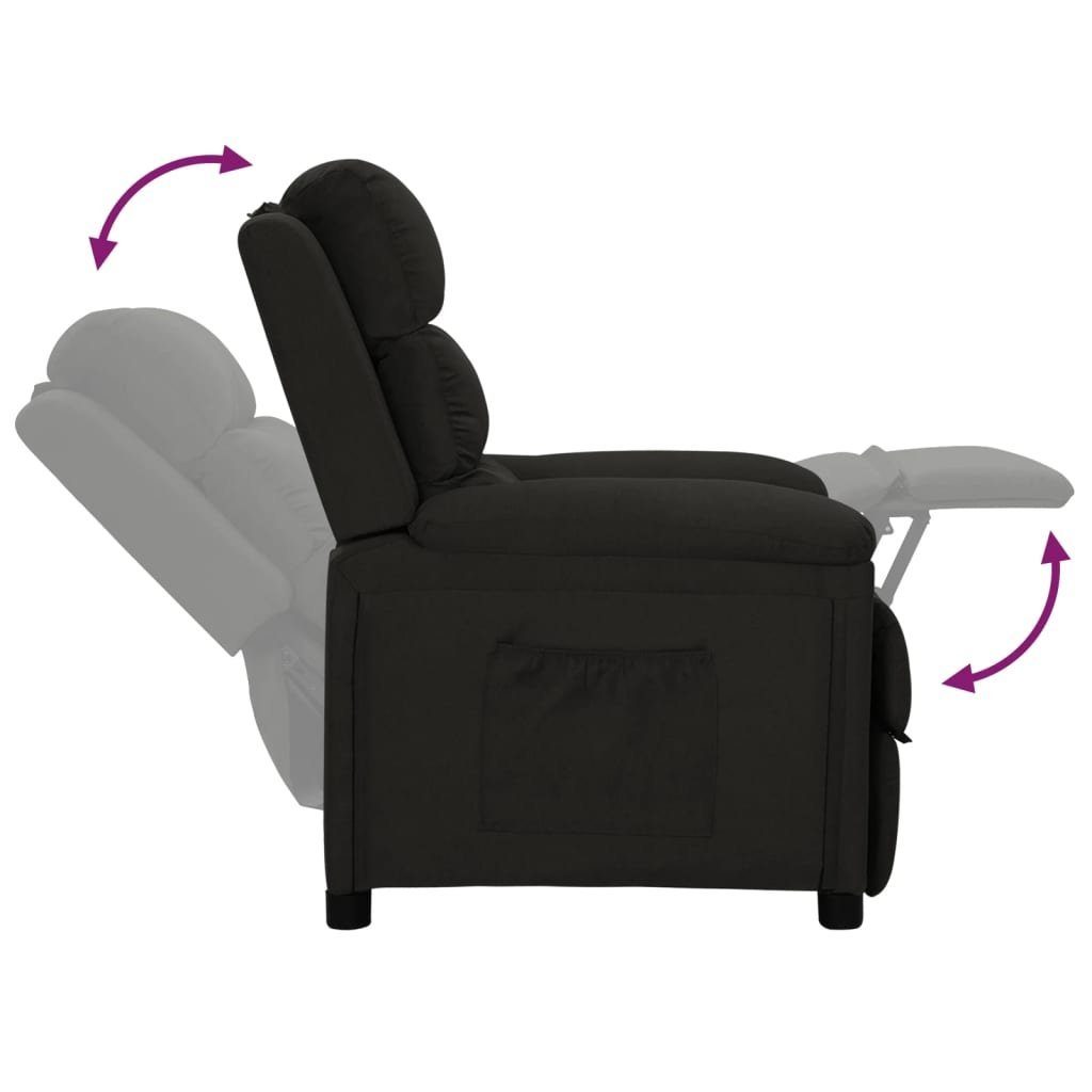 vidaXL Sessel Relaxsessel Schwarz Stoff (1-St)