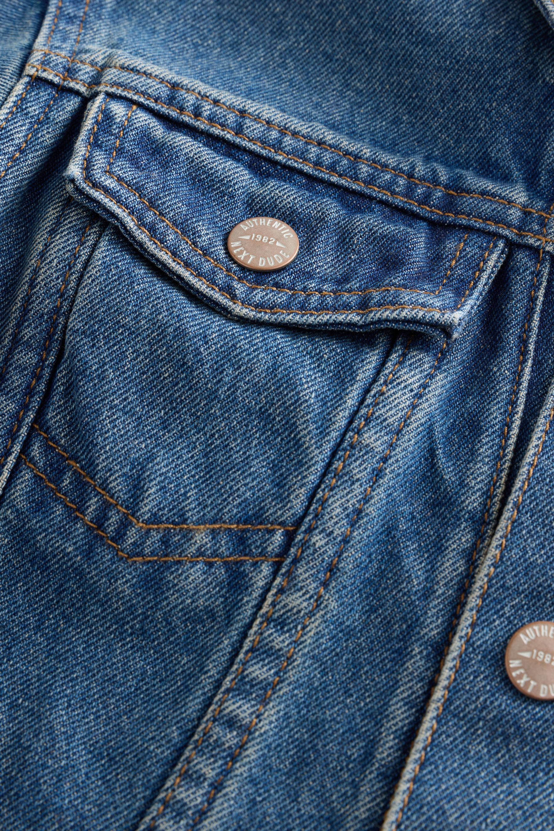 Next Jeansjacke Denim-Jacke aus 100 % Baumwolle (1-St) – Bild 4 von 5