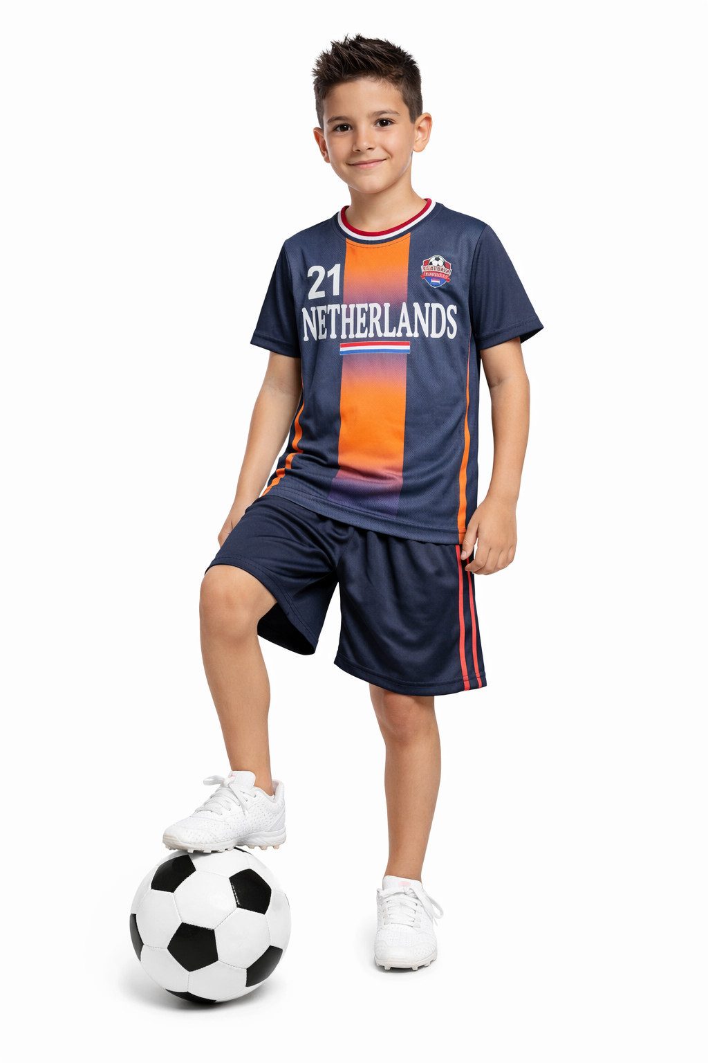 Fußballtrikot Fussball Fan Set Niederlande NETHERLANDSTrikot + Shorts, JS296e