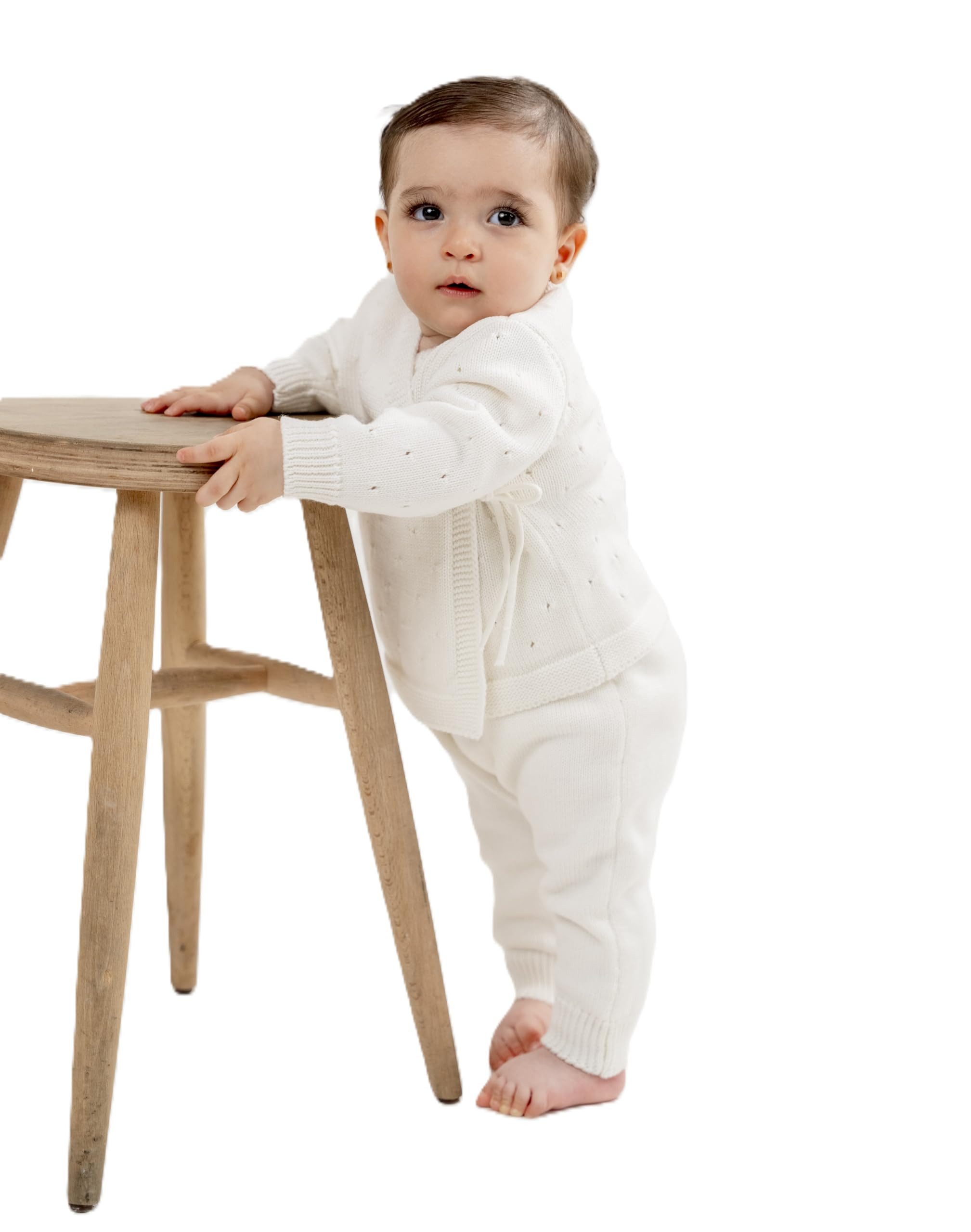 Minora Strickkleid Minora Baby Kleidungs Double-Set- Hose und Pullover
