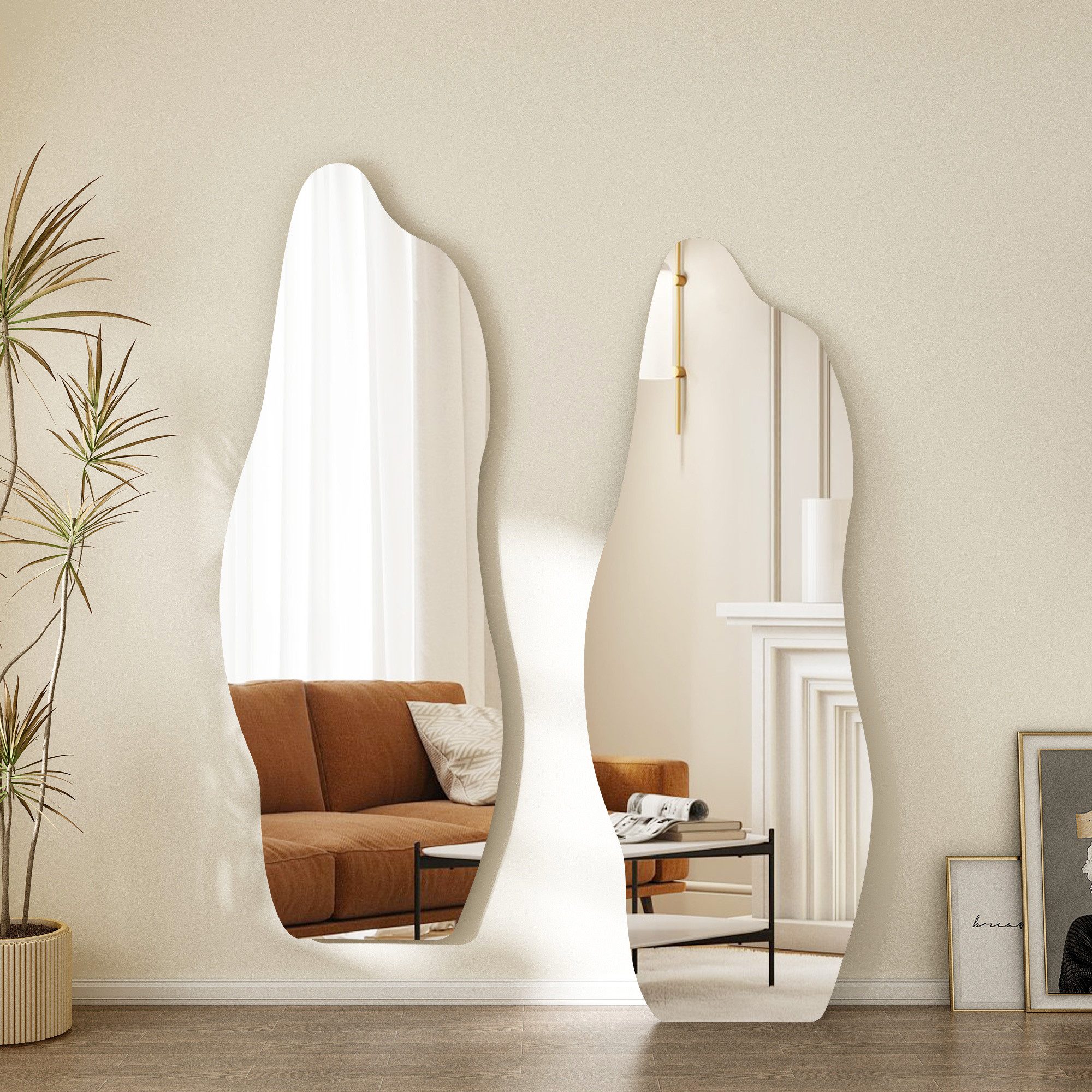 Hopibath Dekospiegel Deko Spiegel Wand Modern Flurspiegel Ganzkörperspiegel günstig online kaufen