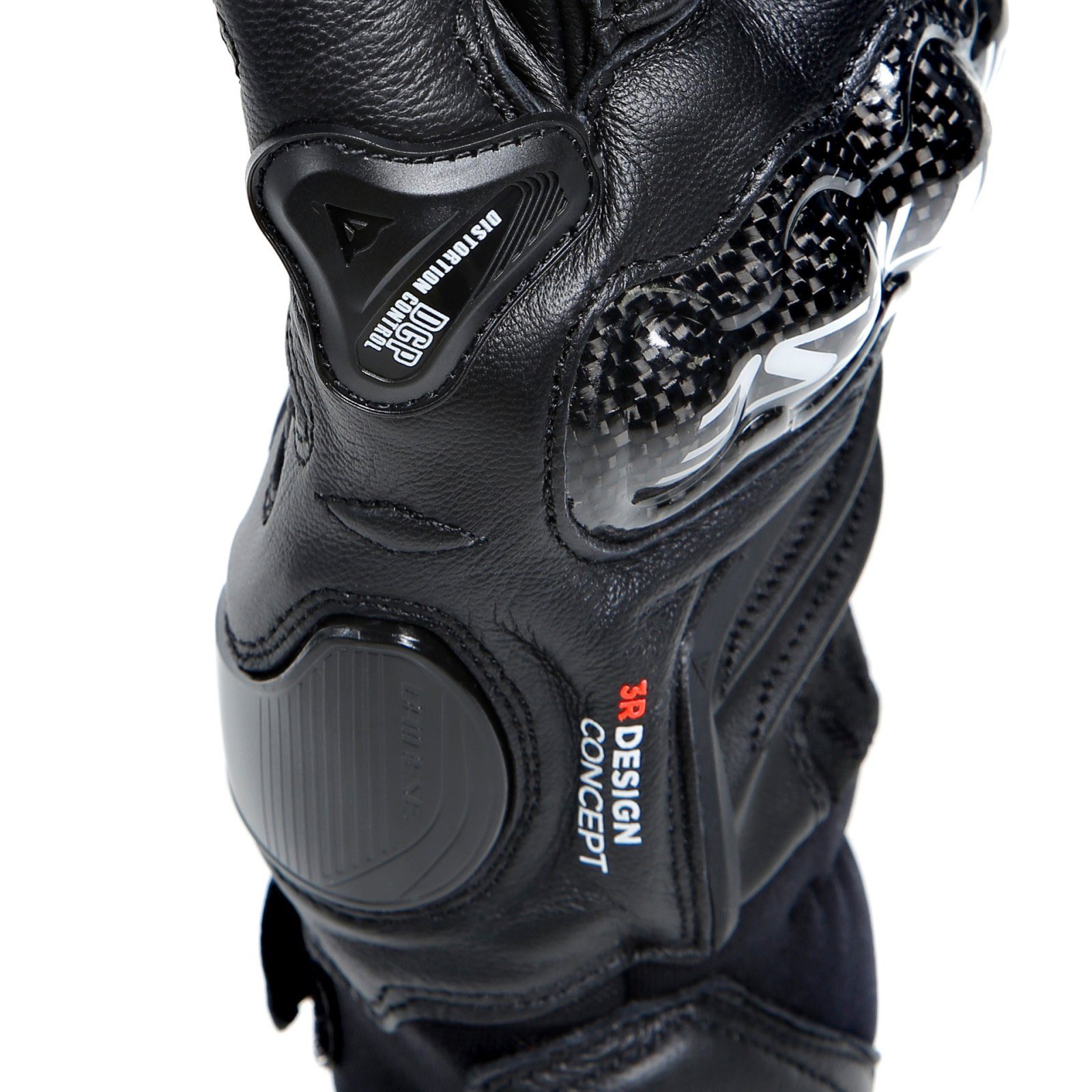 Dainese Motorradhandschuhe Dainese Carbon schwarz Kurz schwarz Sporthandschuhe Black 4 