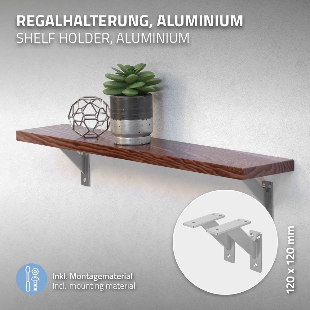 ML-DESIGN Wandregalhalter Regalhalterung aus Aluminium, Wandregal, günstig online kaufen