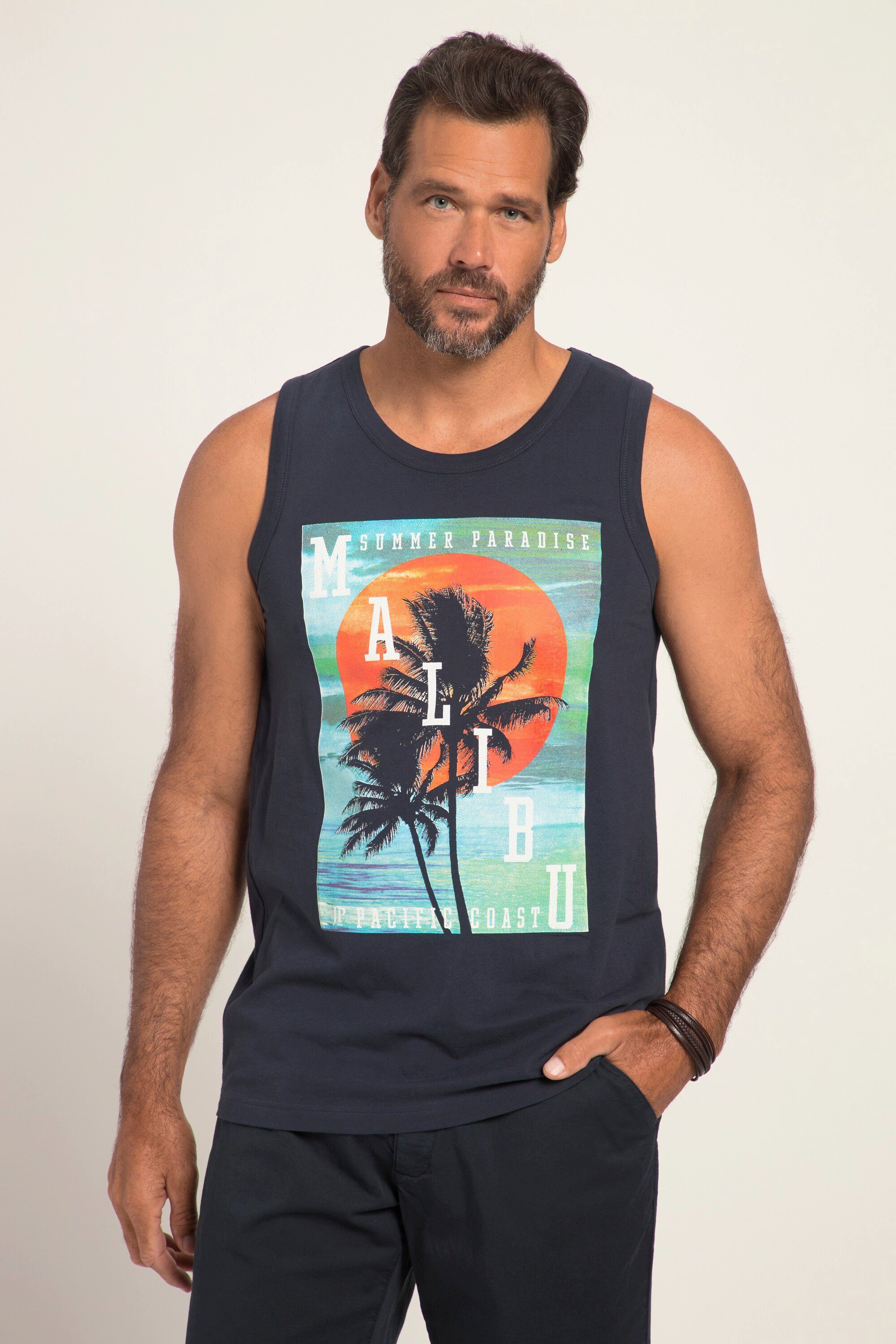 JP 1880 Herren Tanktop Mit überschnittenen Schultern – Aus Hochwertigem Jersey, Spezialschnitt Bis 8 XL