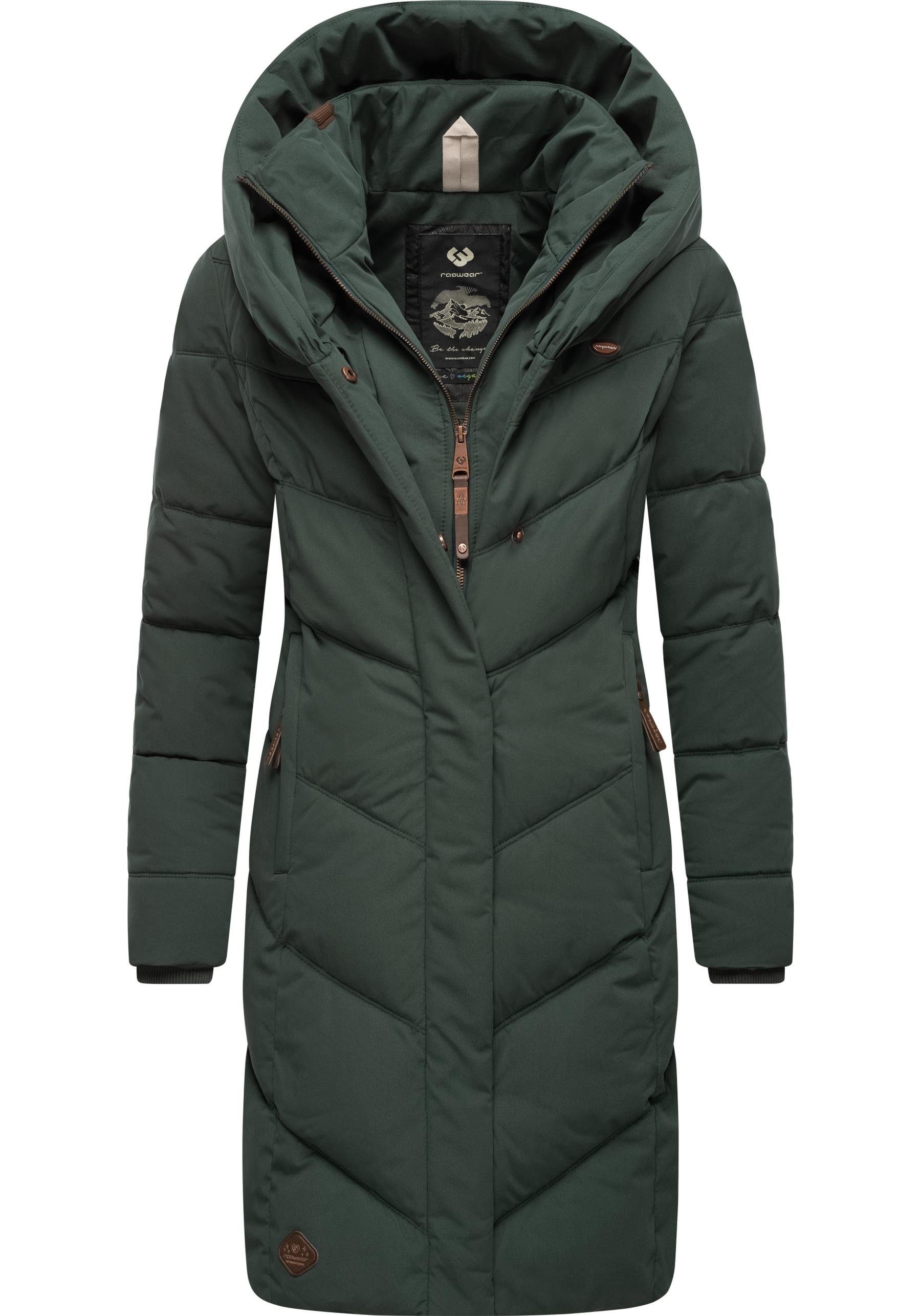Ragwear Steppmantel Natalka stylischer, gesteppter Winterparka mit gefütterter Kapuze