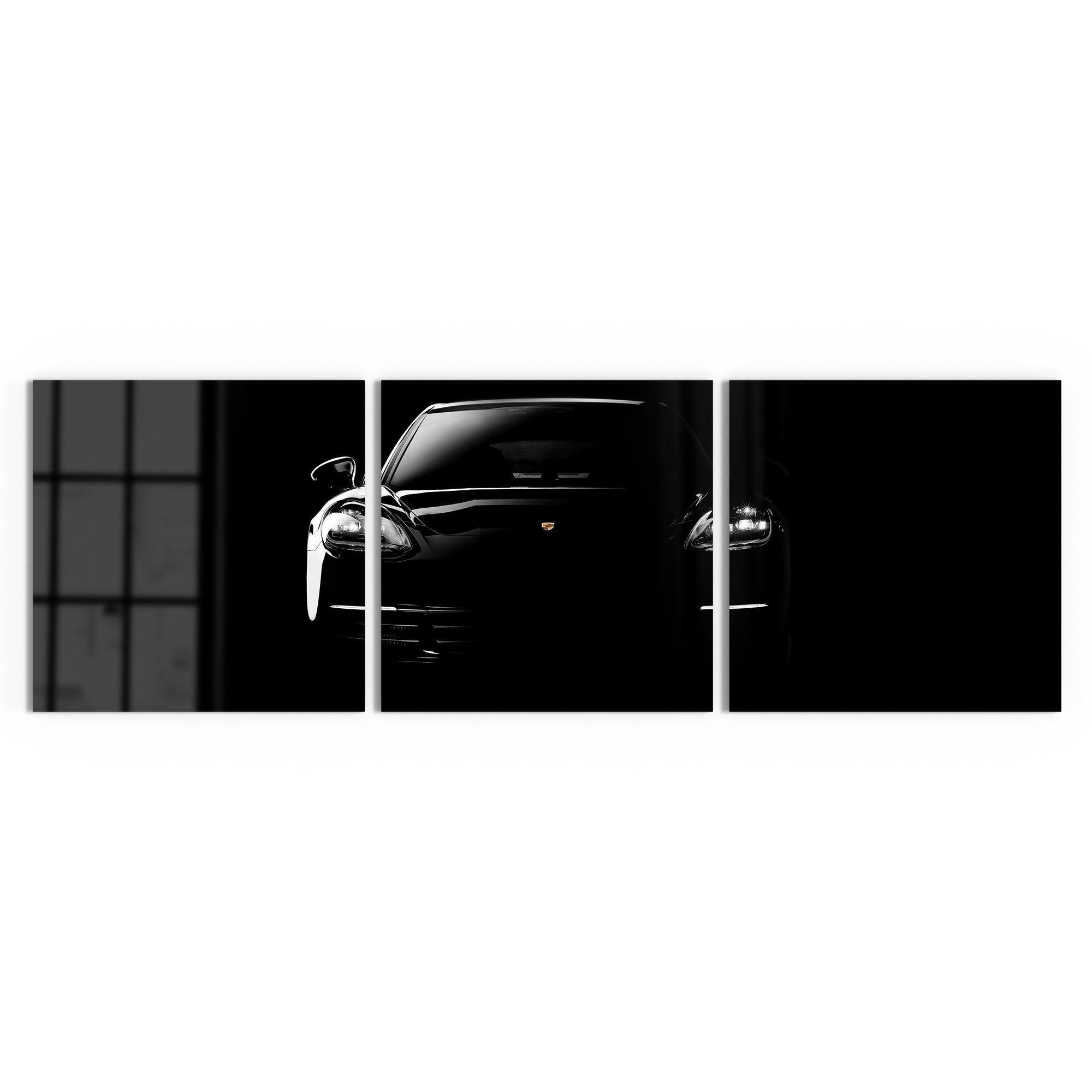 DEQORI Glasbild 'Porsche Panamera Front', 'Porsche Panamera Front', Glas Wa günstig online kaufen