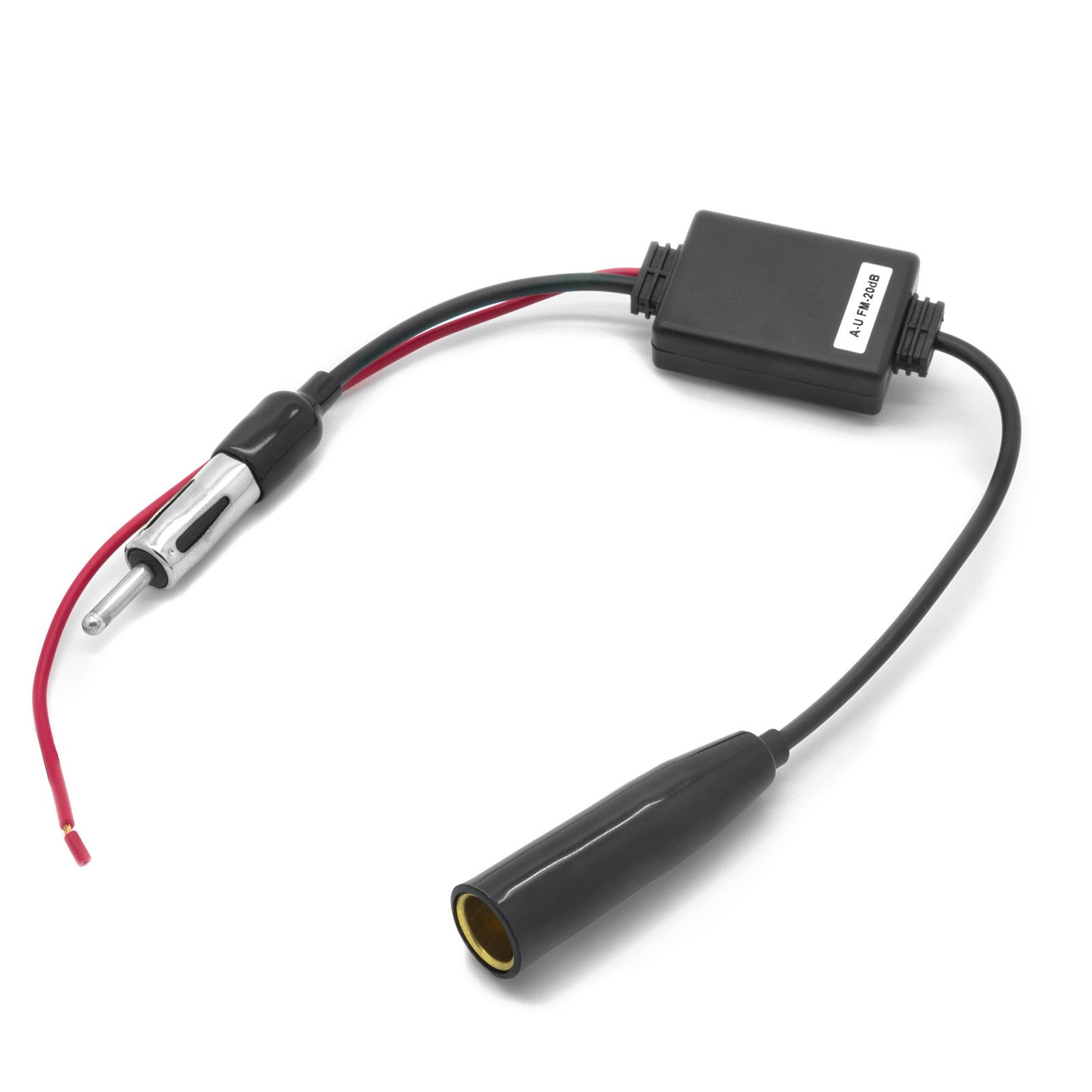 Universal KFZ Antennenverstärker 12V 20dB Autoradio DIN Antenne KFZ-Adapter