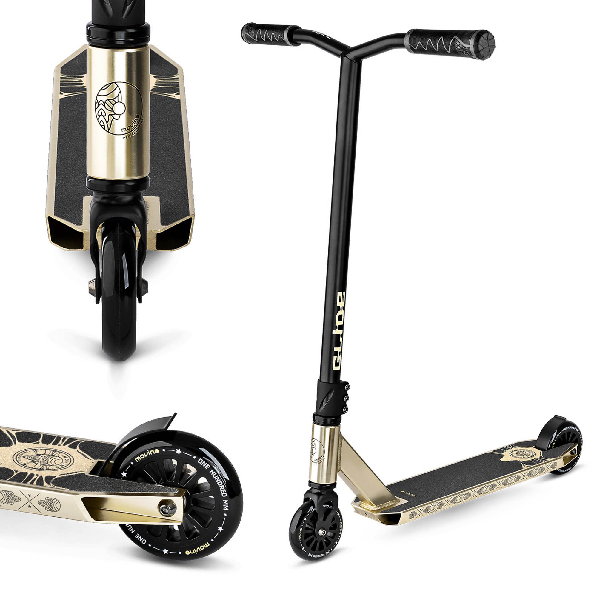 Movino Stuntscooter MOVINO GLIDE Skatepark leicht 3,3kg ABEC-9 IHC